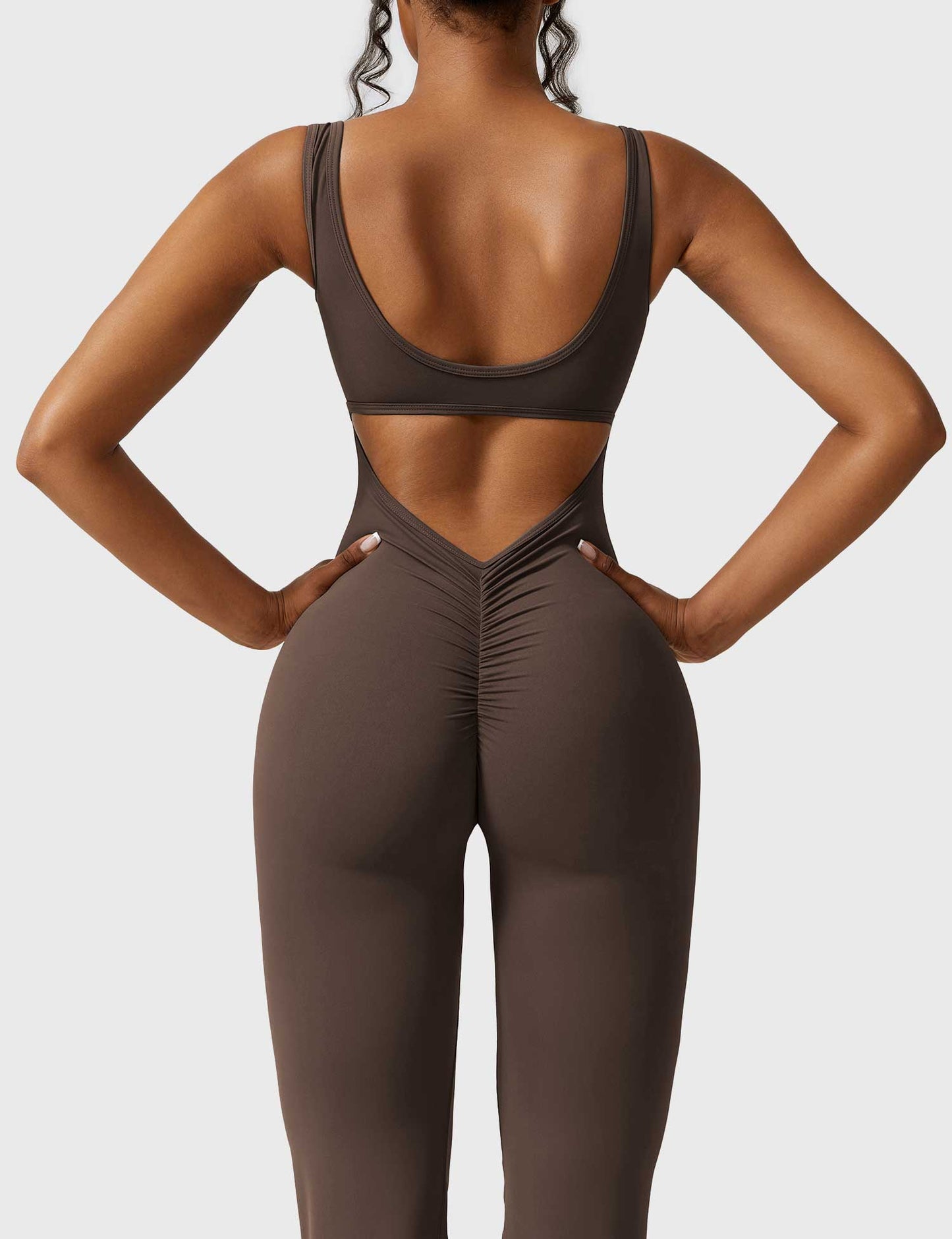 Yeoreo Lizvette V-Back Skinny Jumpsuit