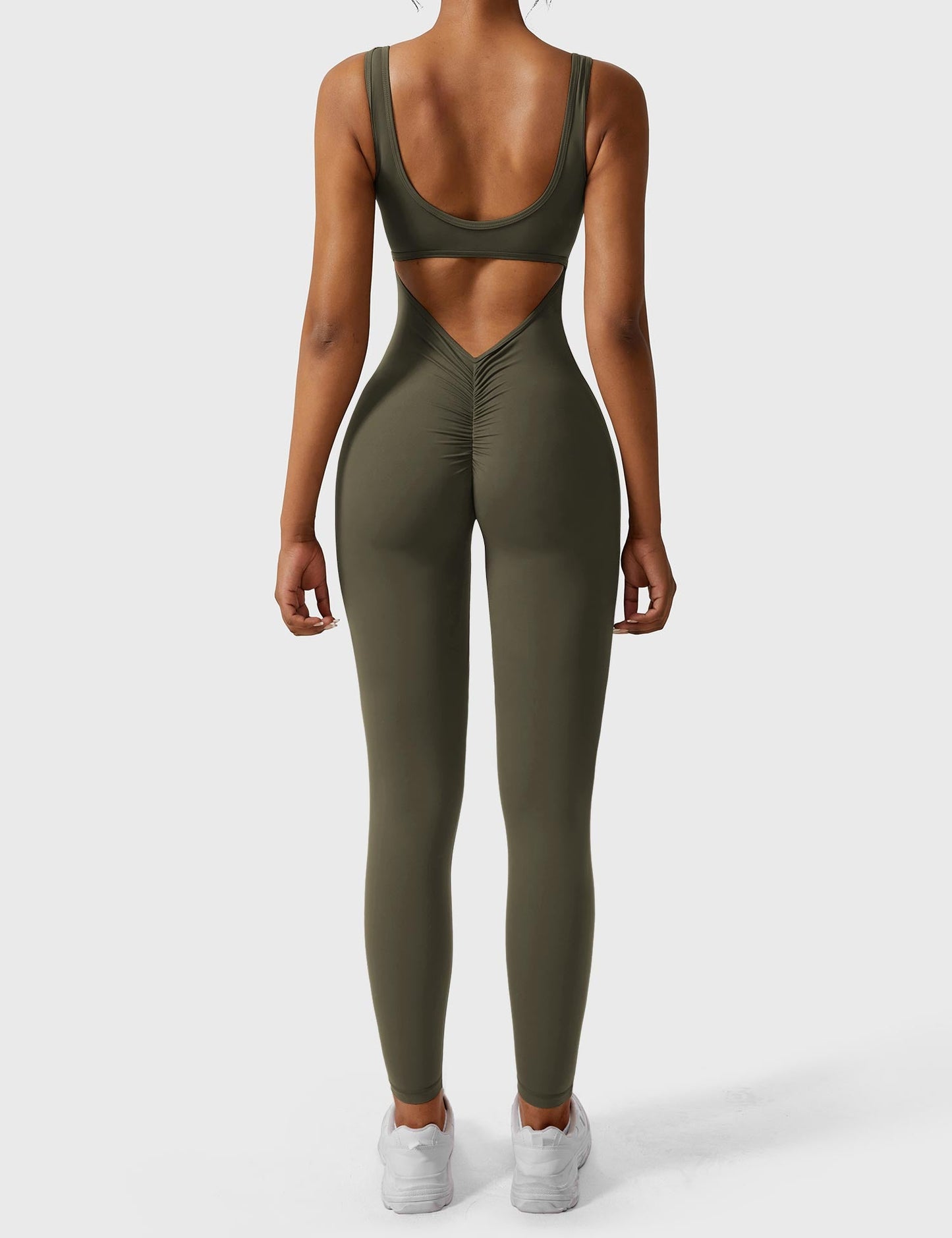 Yeoreo Lizvette V-Back Skinny Jumpsuit