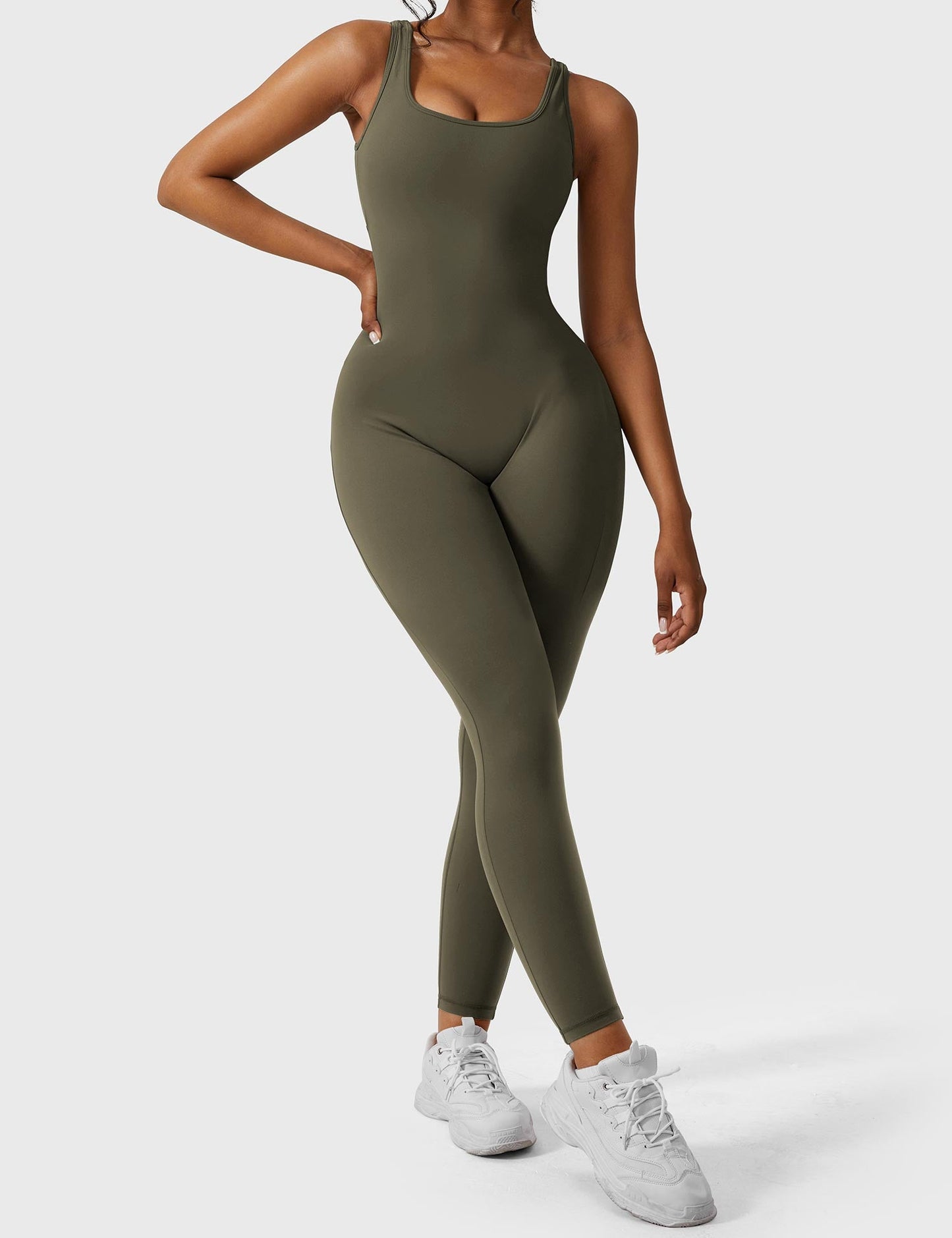 Yeoreo Lizvette V-Back Skinny Jumpsuit