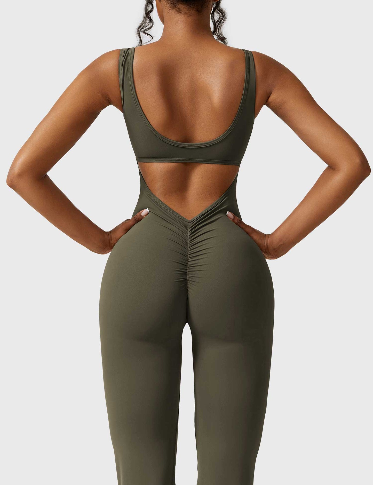 Yeoreo Lizvette V-Back Skinny Jumpsuit
