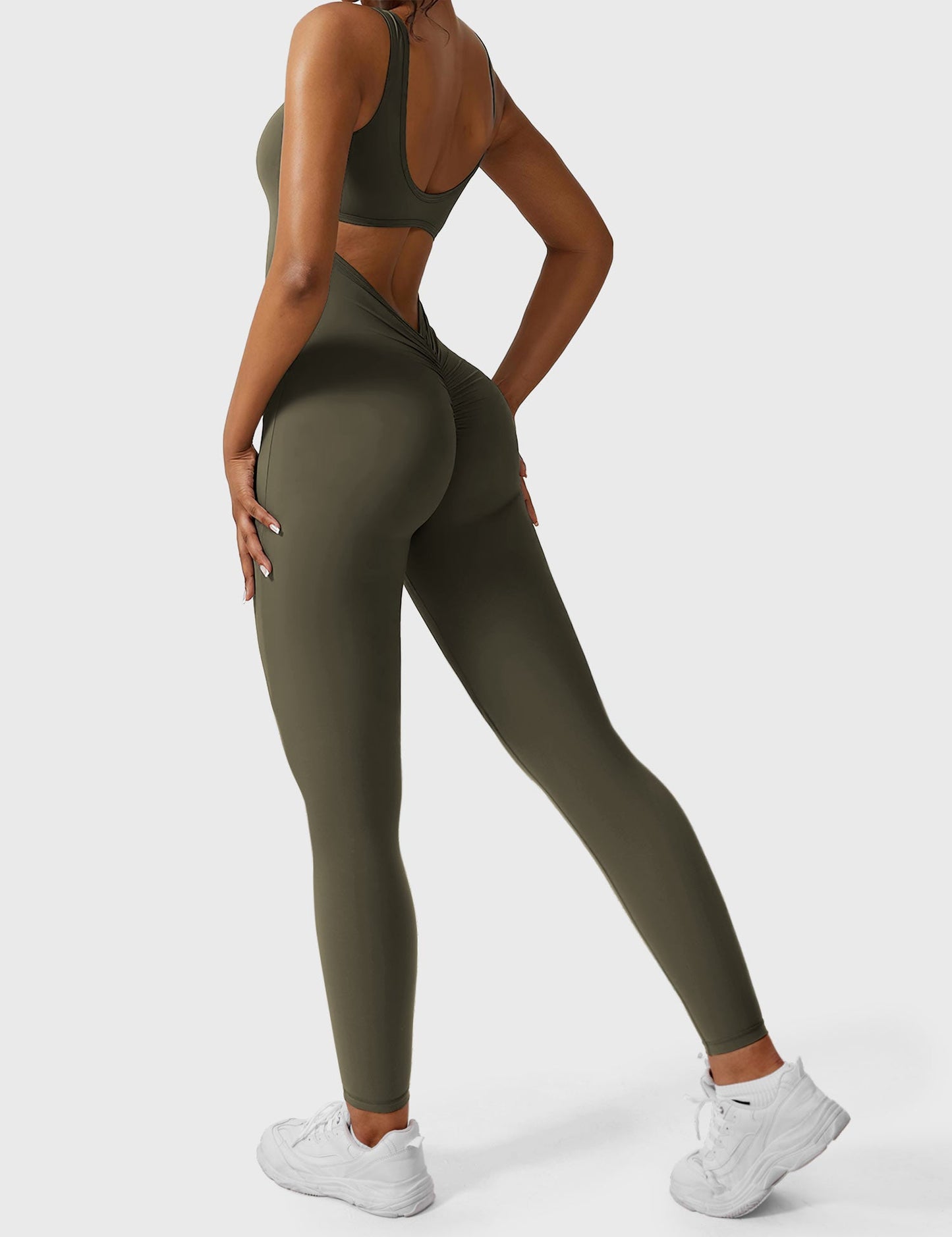 Yeoreo Lizvette V-Back Skinny Jumpsuit