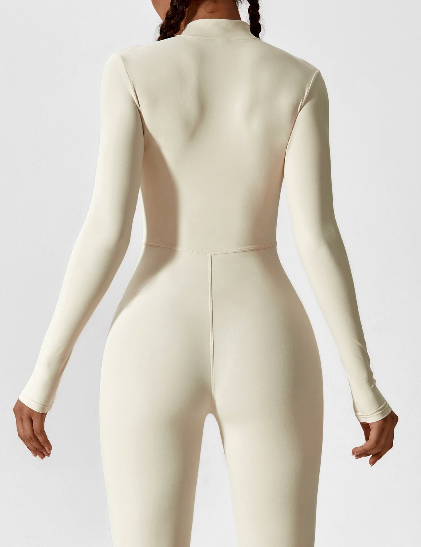 Yeoreo Long Sleeve Zipper Jumpsuit