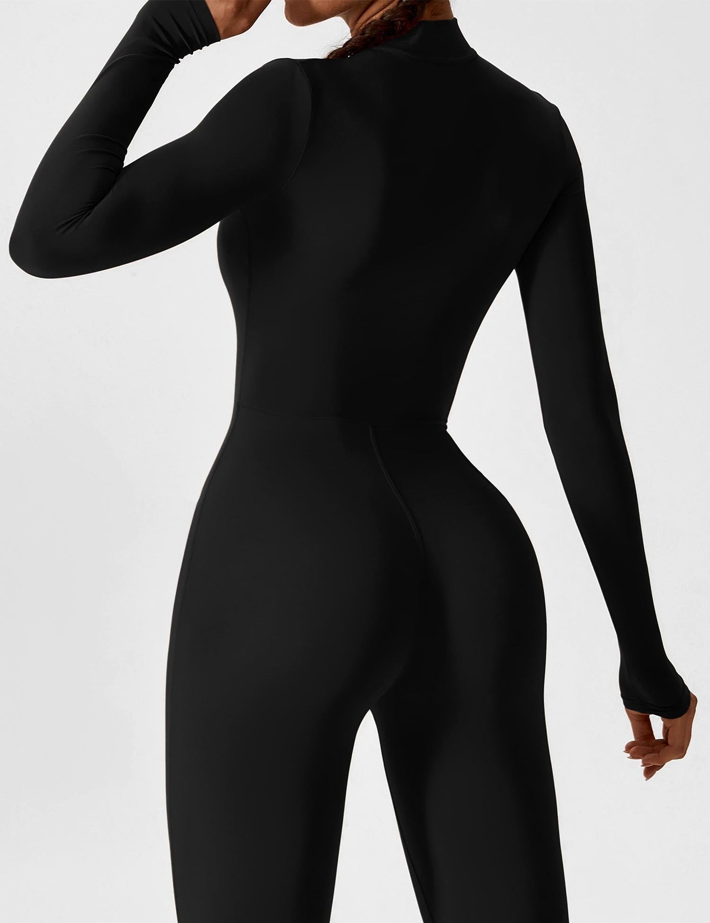 Yeoreo Long Sleeve Zipper Jumpsuit
