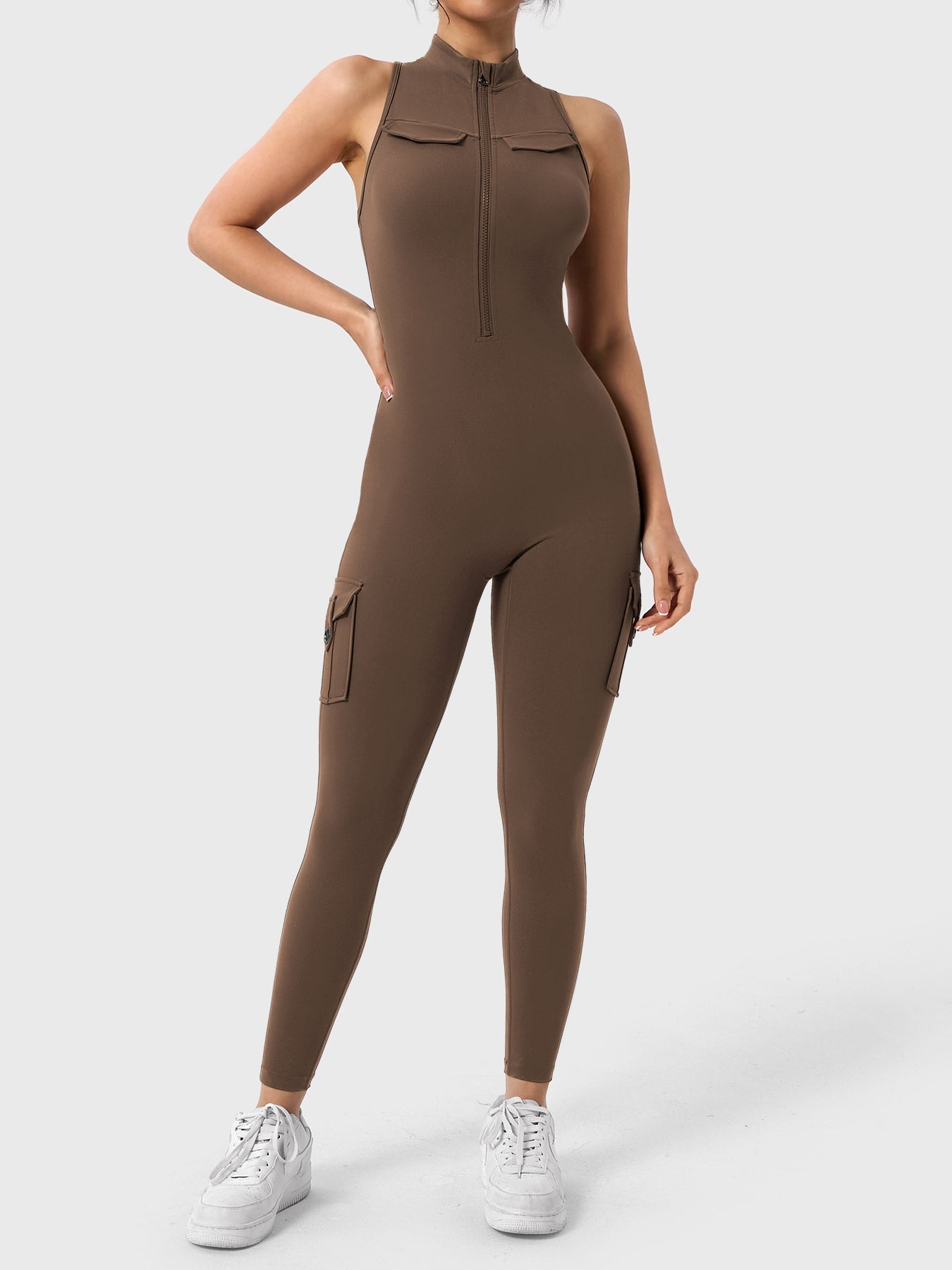 Yeoreo Samantha Cargo Jumpsuits with Pockets