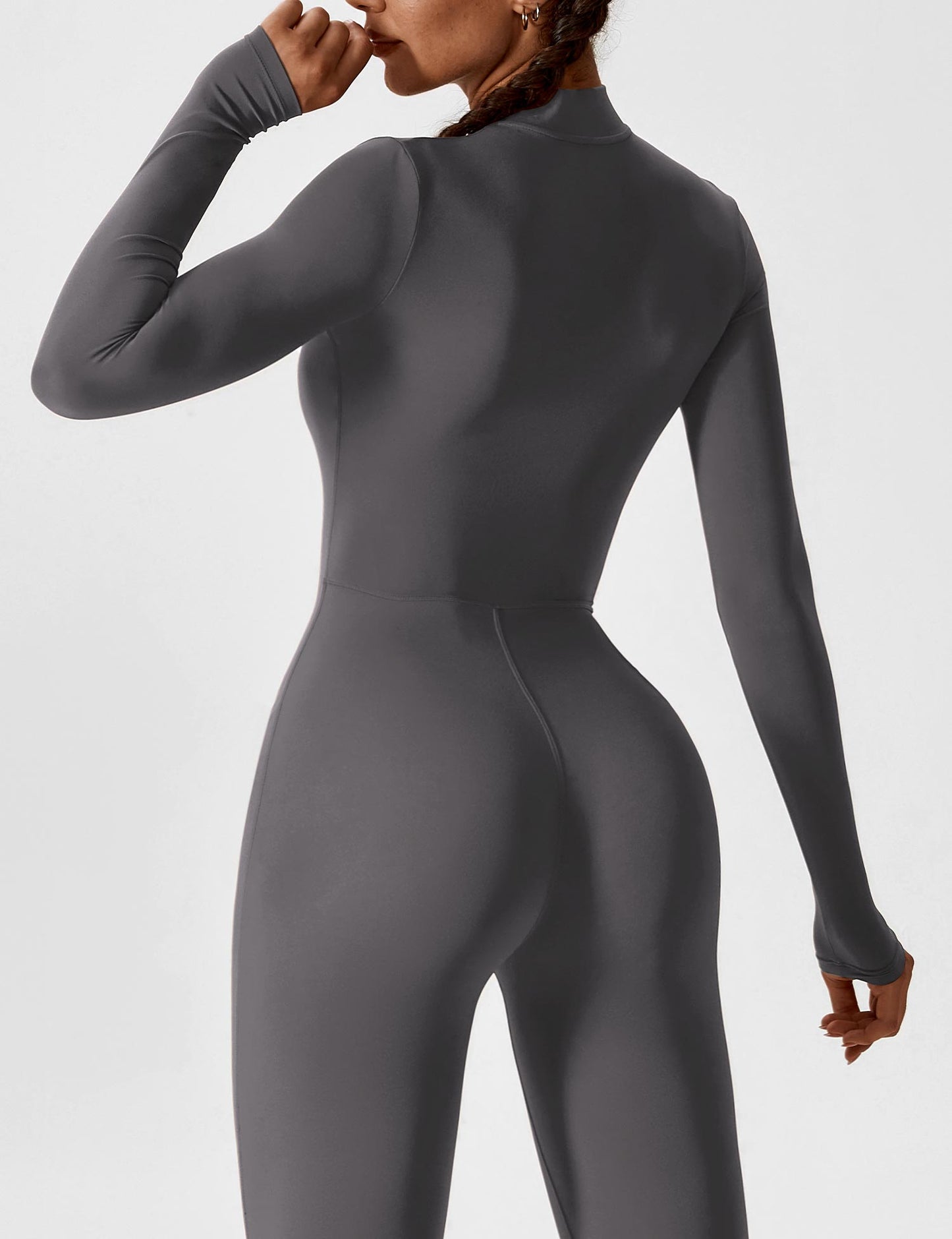Yeoreo Long Sleeve Zipper Jumpsuit