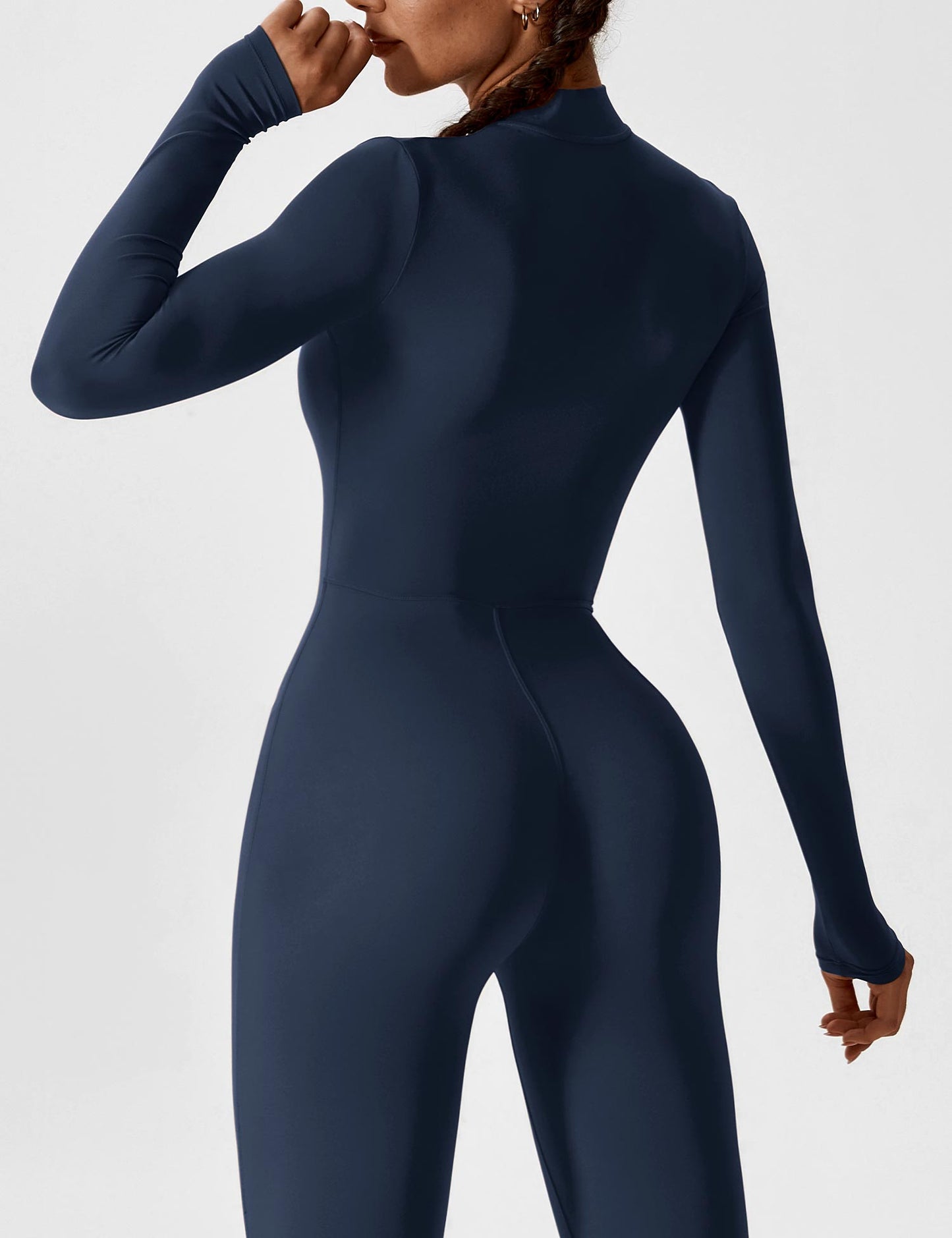 Yeoreo Long Sleeve Zipper Jumpsuit