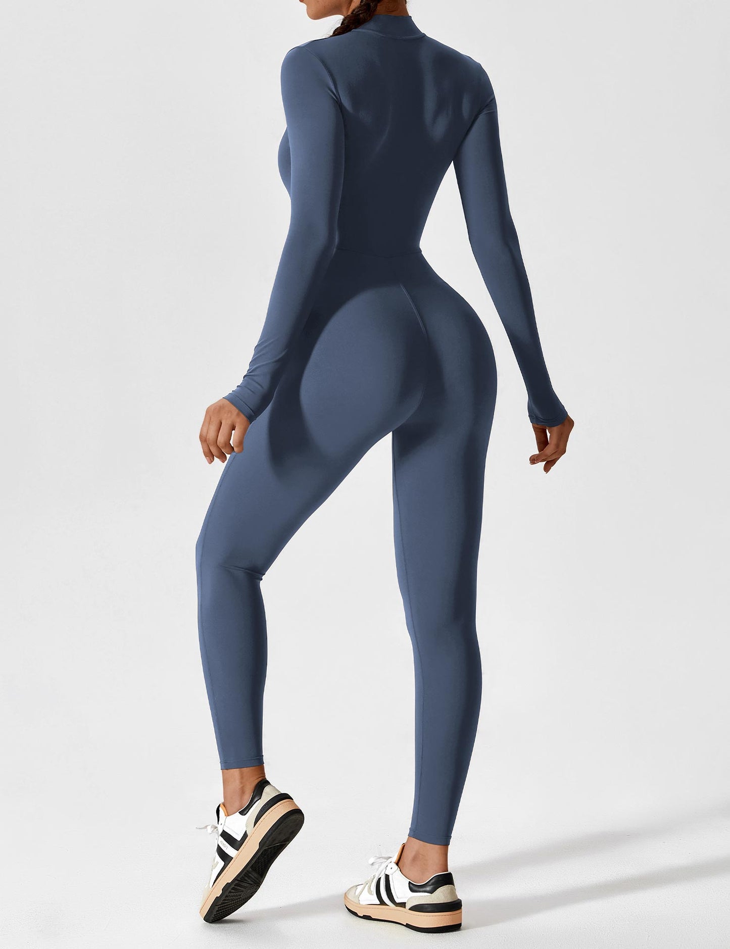 Yeoreo Long Sleeve Zipper Jumpsuit