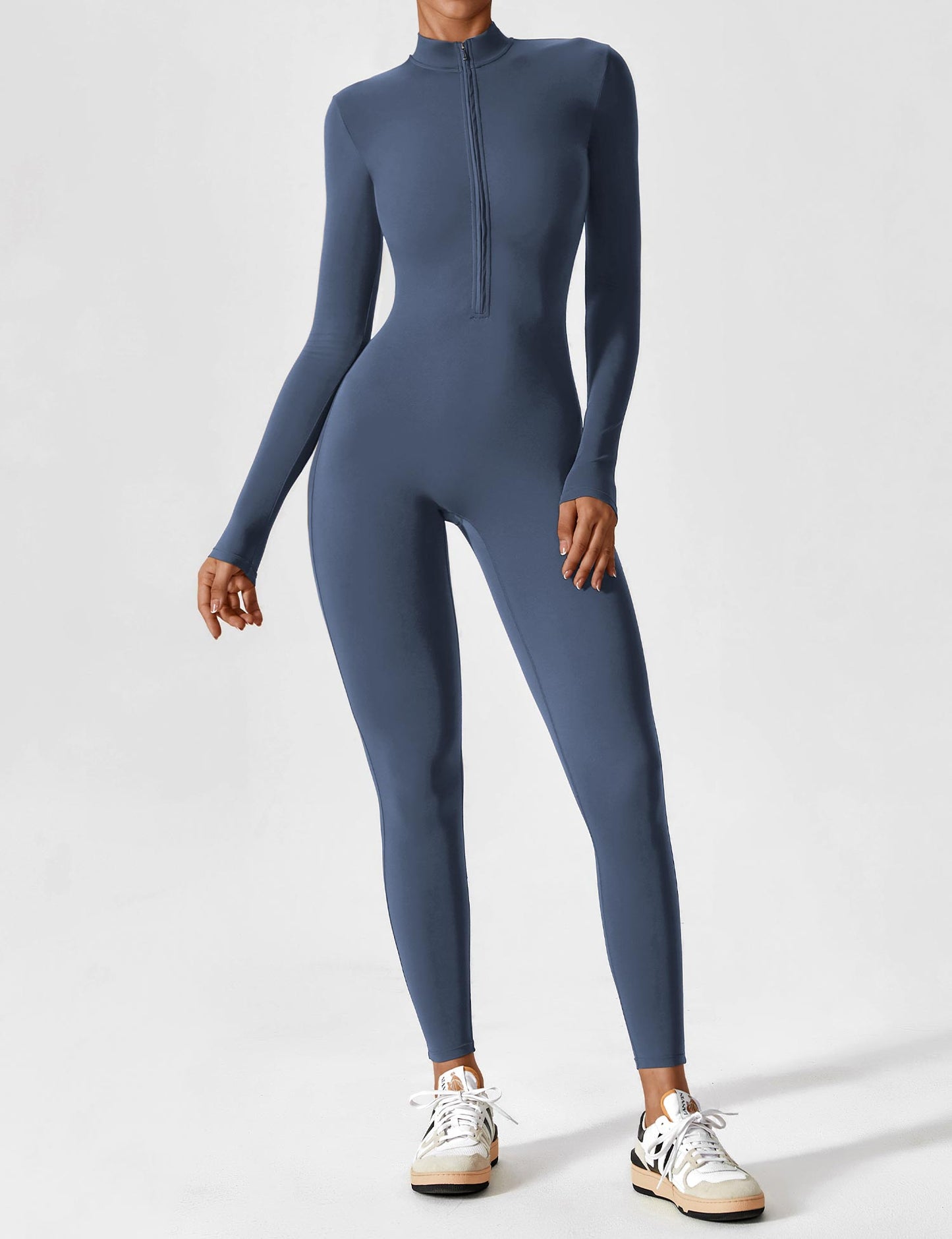Yeoreo Long Sleeve Zipper Jumpsuit