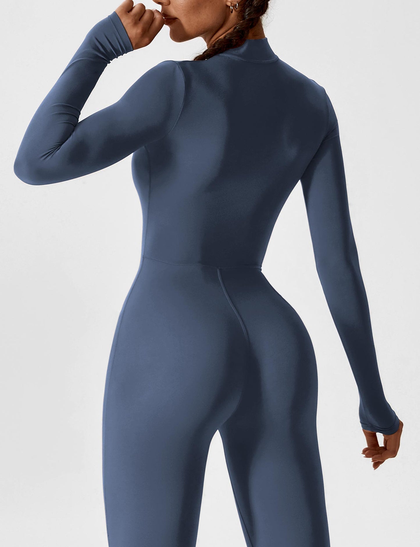 Yeoreo Long Sleeve Zipper Jumpsuit