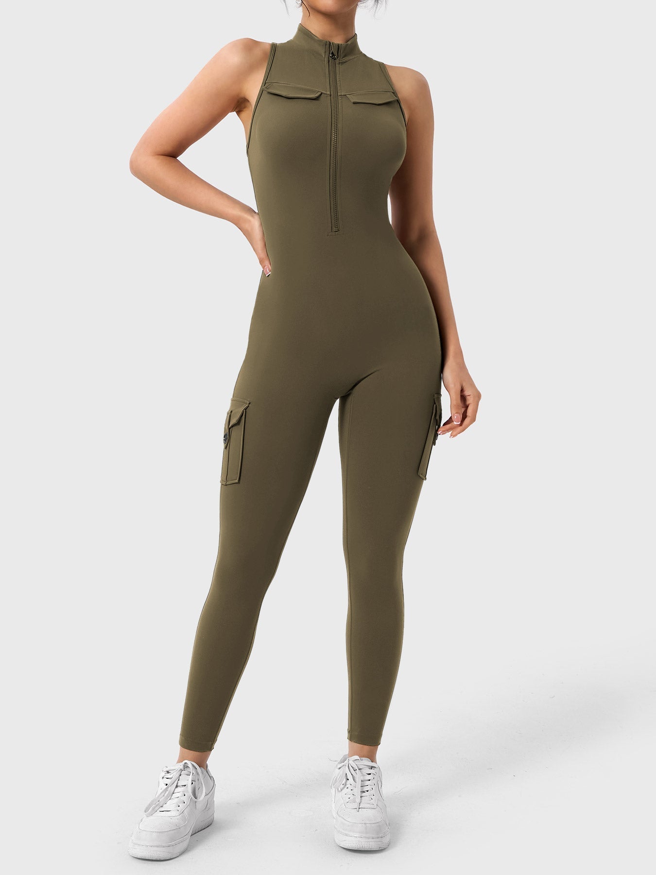Yeoreo Samantha Cargo Jumpsuits with Pockets