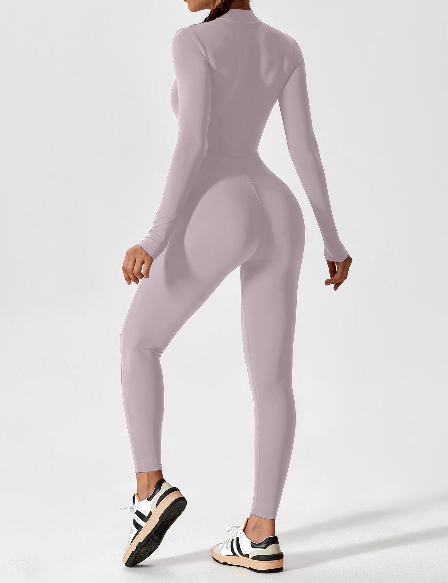 Yeoreo Long Sleeve Zipper Jumpsuit