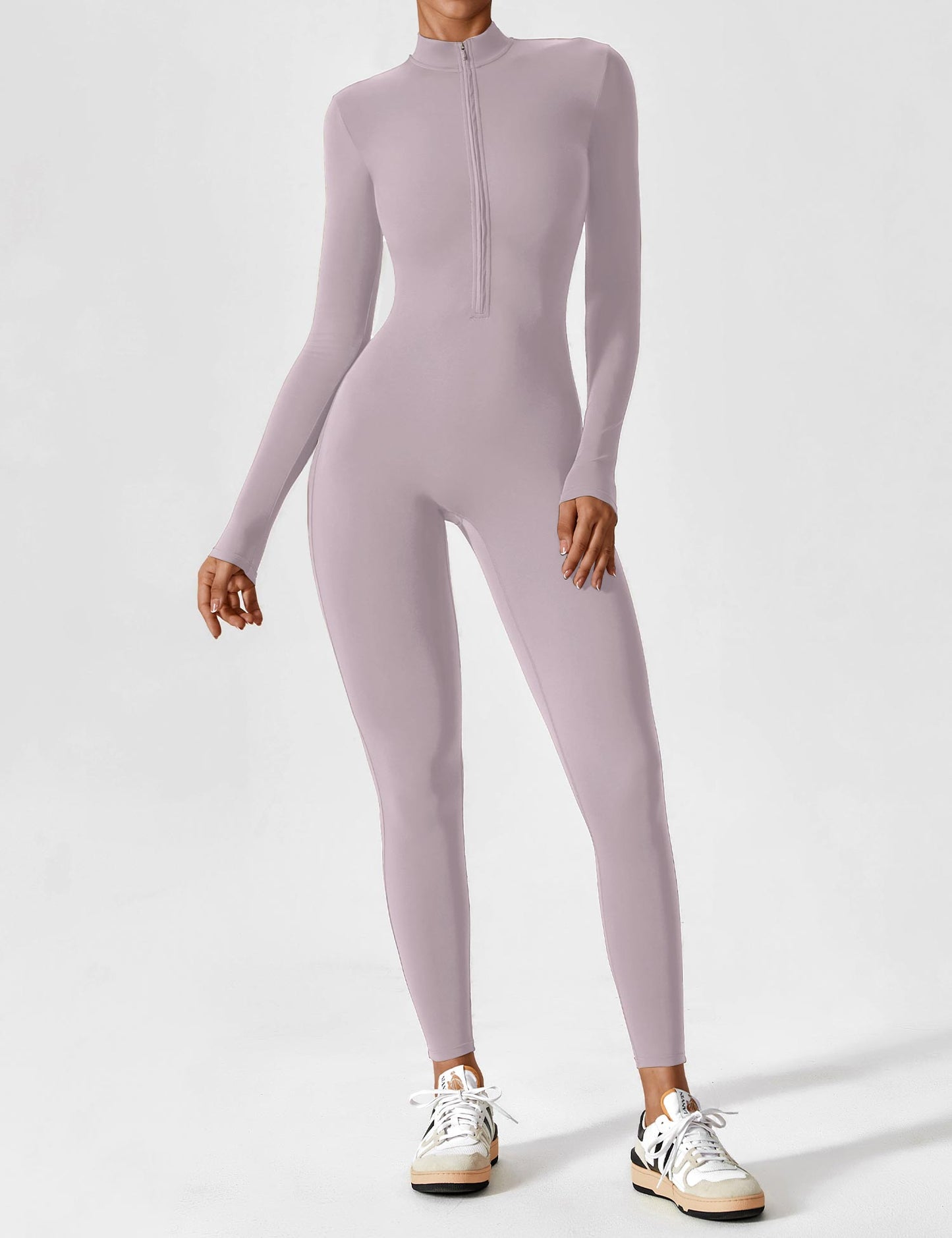 Yeoreo Long Sleeve Zipper Jumpsuit