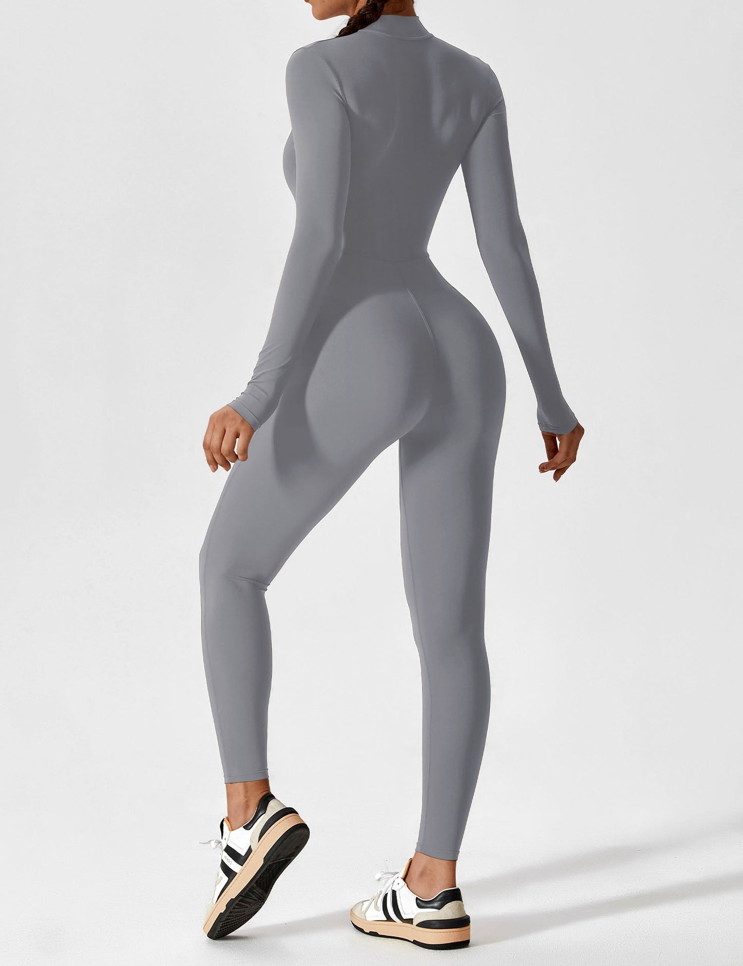 Yeoreo Long Sleeve Zipper Jumpsuit