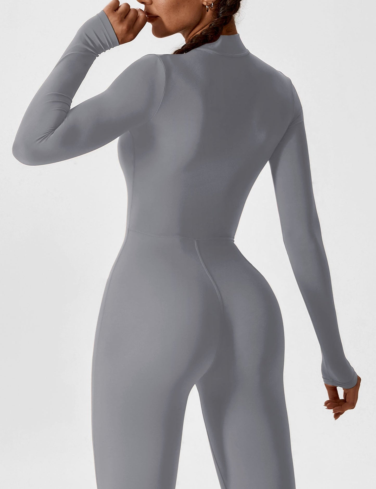 Yeoreo Long Sleeve Zipper Jumpsuit