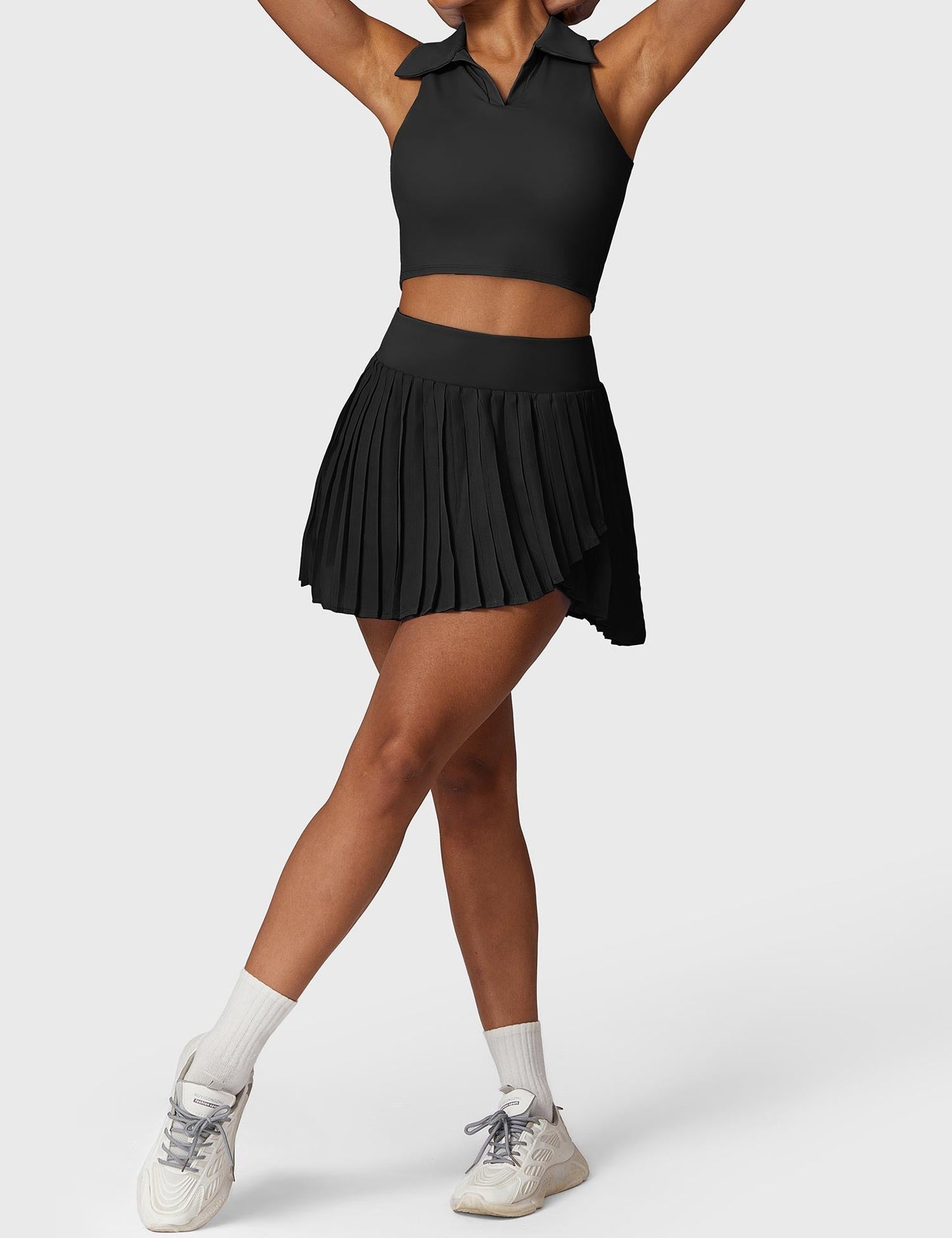 Yeoreo Crop Top Tennis Skirt Sets