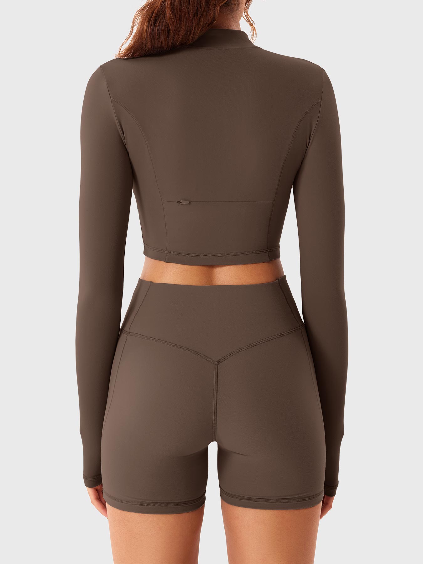 Yeoreo Clementine Zip Crop & Shorts Active Sets