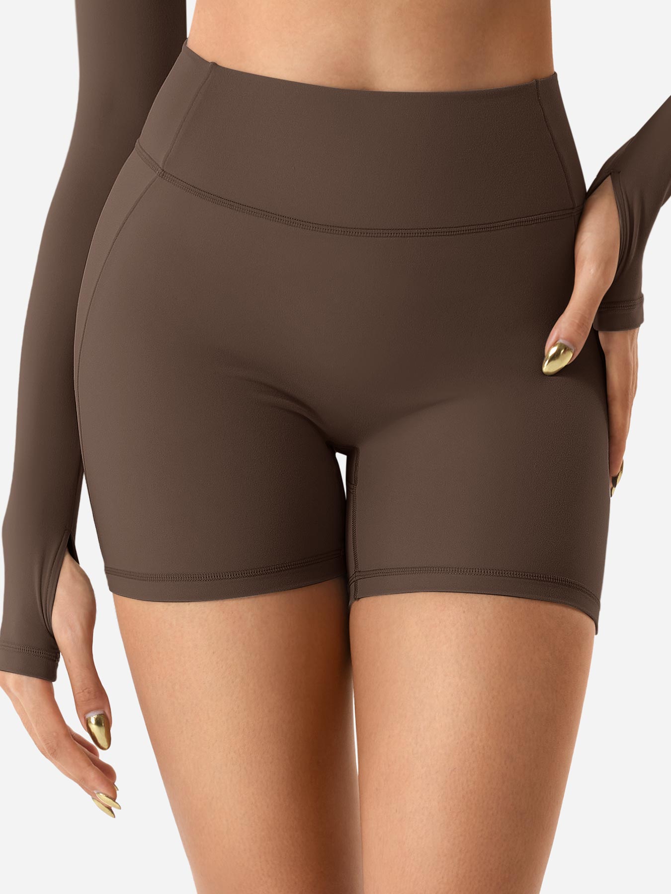 Yeoreo Clementine Zip Crop & Shorts Active Sets