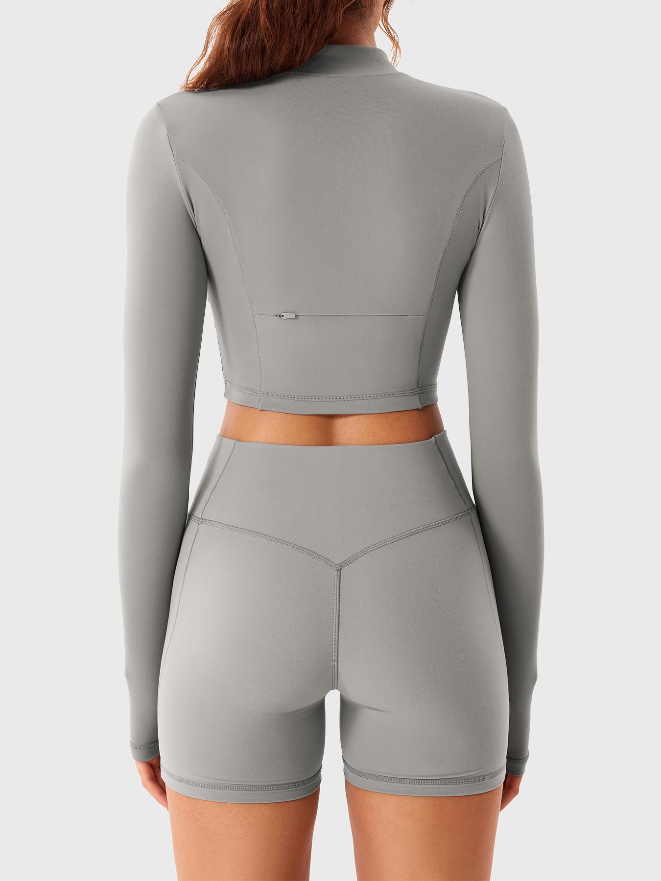 Yeoreo Clementine Zip Crop & Shorts Active Sets