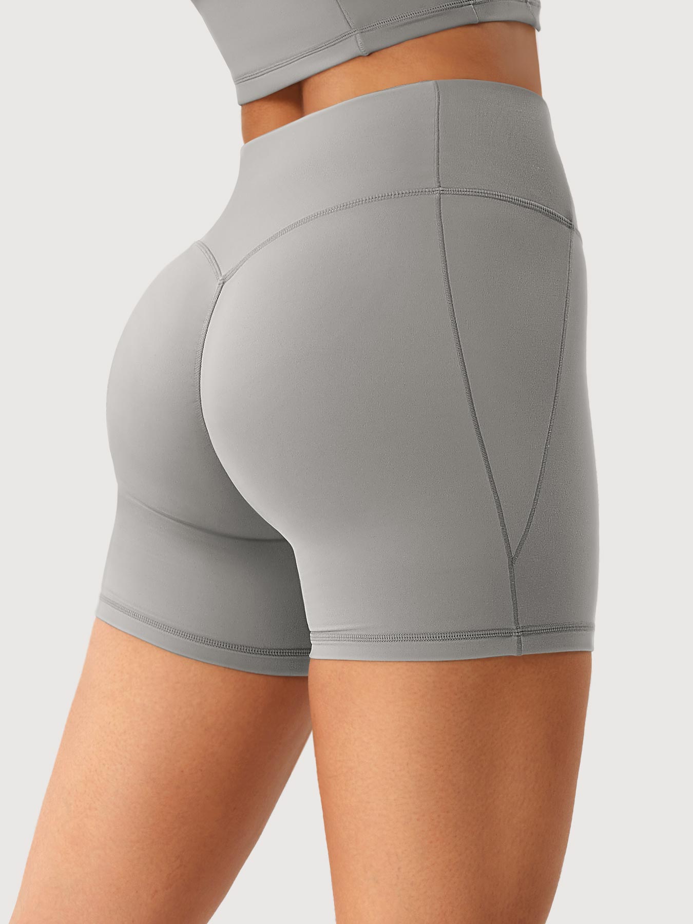 Yeoreo Clementine Zip Crop & Shorts Active Sets