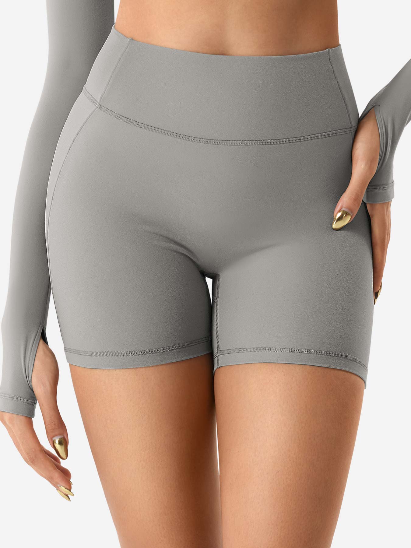 Yeoreo Clementine Zip Crop & Shorts Active Sets