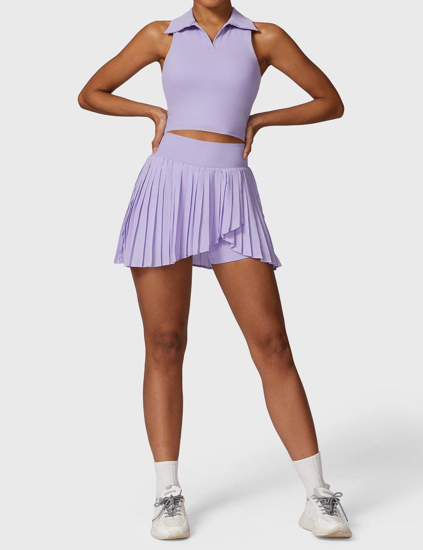 Yeoreo Crop Top Tennis Skirt Sets