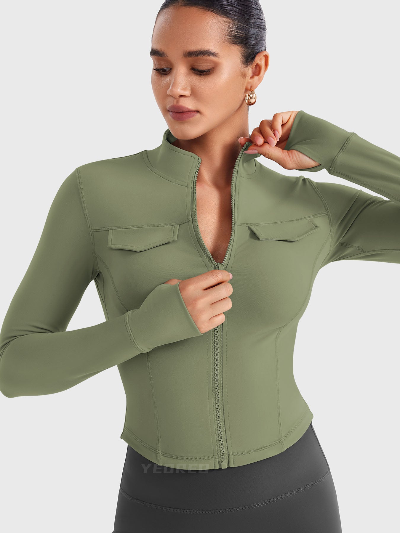 Yeoreo Arsene Cargo Crop Jacket
