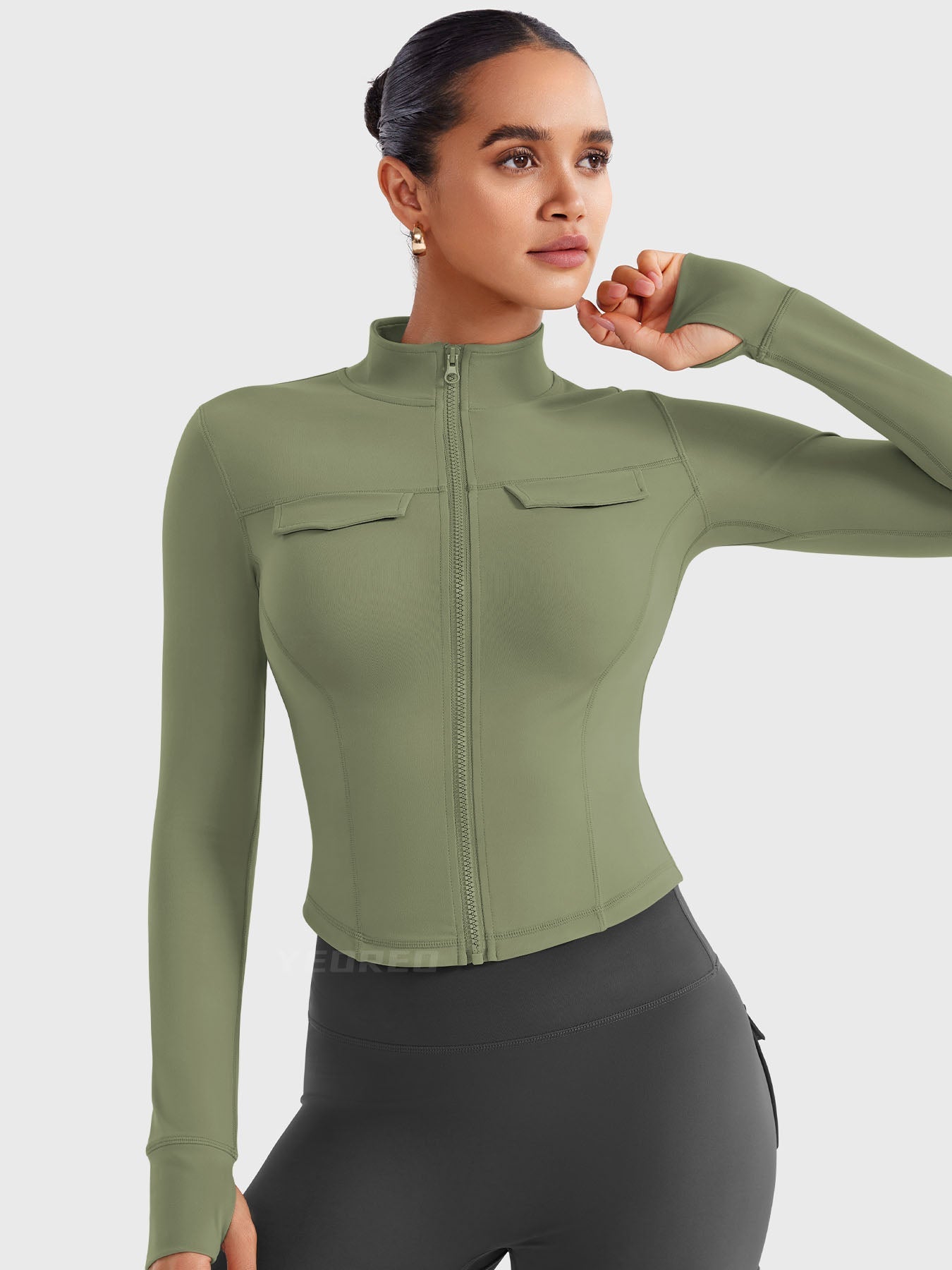 Yeoreo Arsene Cargo Crop Jacket