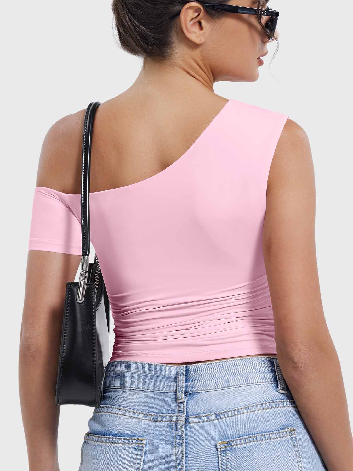 Yeoreo Abigil One-Shoulder Sleeve Top