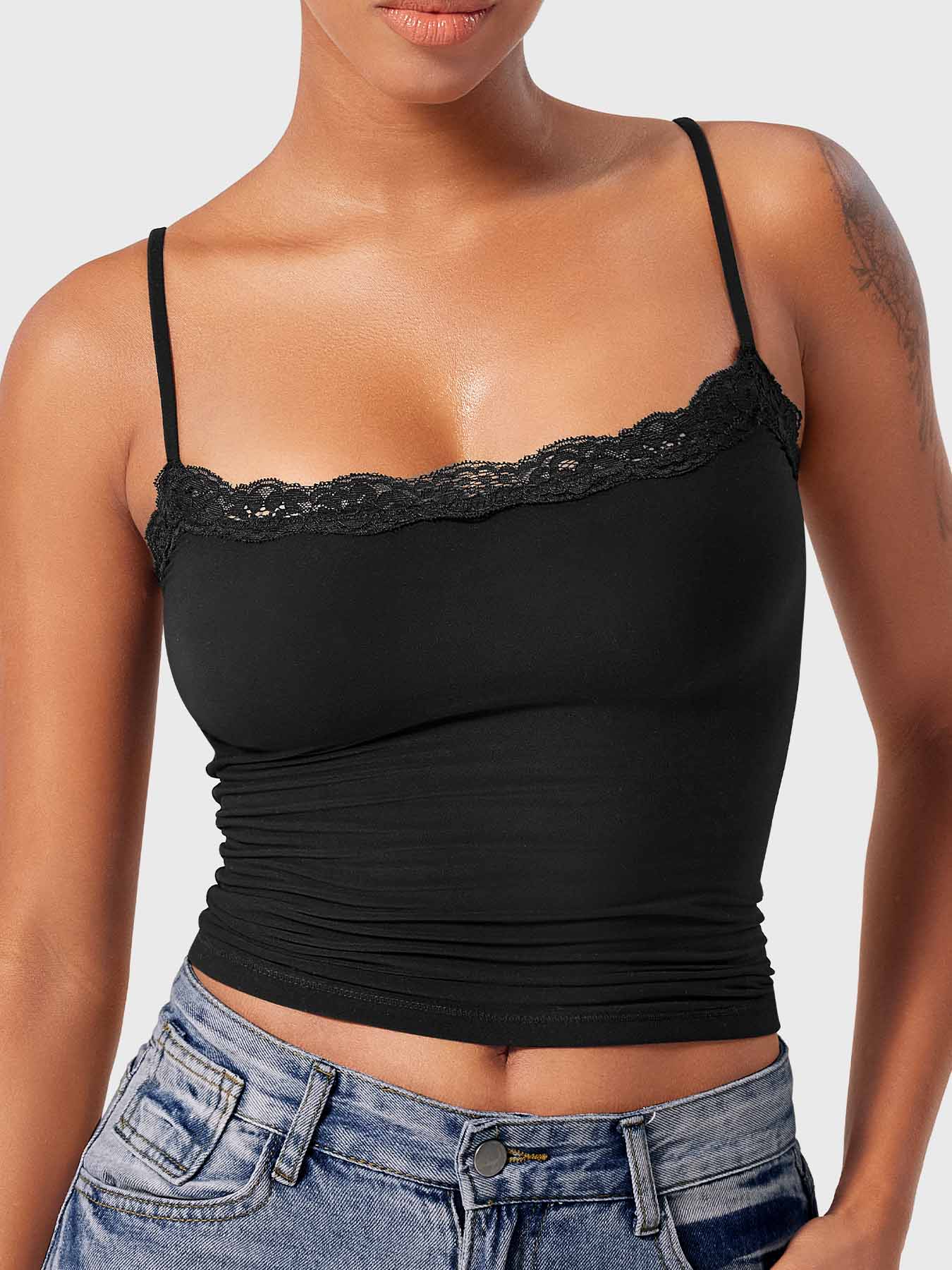 Yeoreo Annabely Square Neck Lace Tank