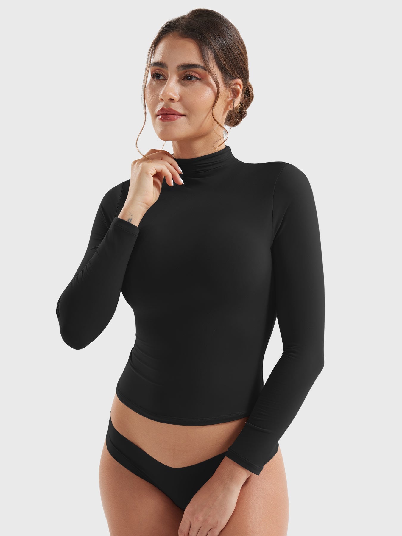 Yeoreo Sariah Turtleneck Long Sleeve Shirt