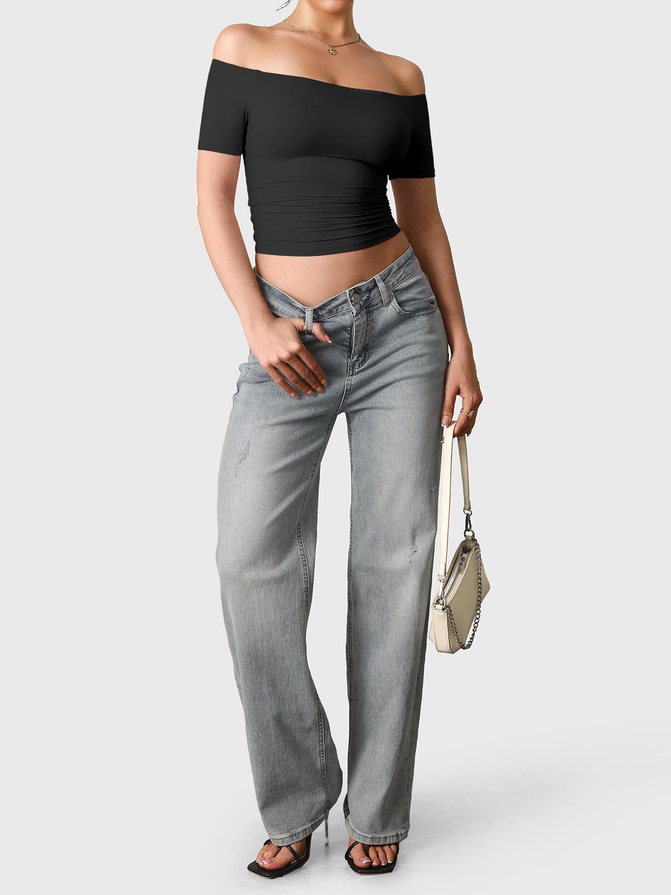Yeoreo Luzlie Y2K One-Shoulder Top
