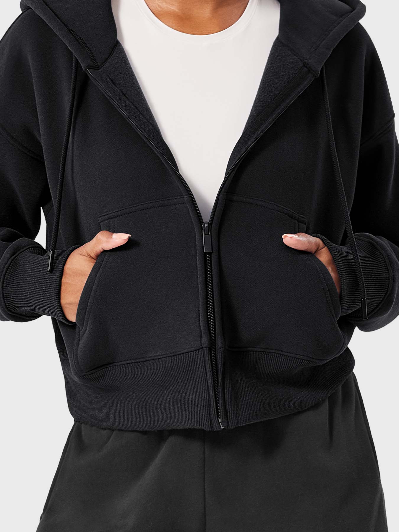 Yeoreo Katrine Zip Up Fleece Hoodies