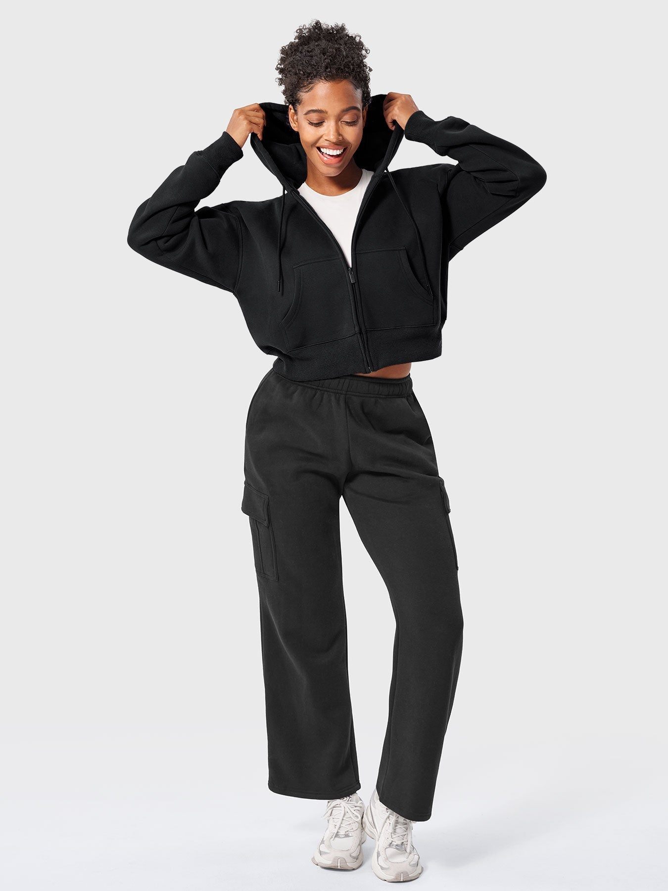 Yeoreo Katrine Zip Up Fleece Hoodies