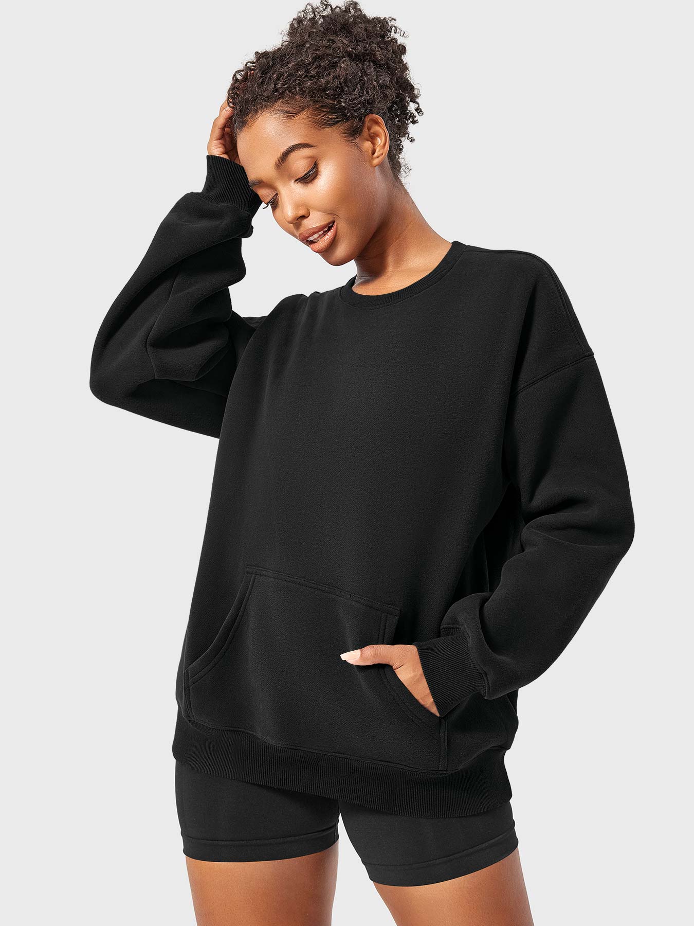 Yeoreo Jocely Oversized Fleece Sweatshirts