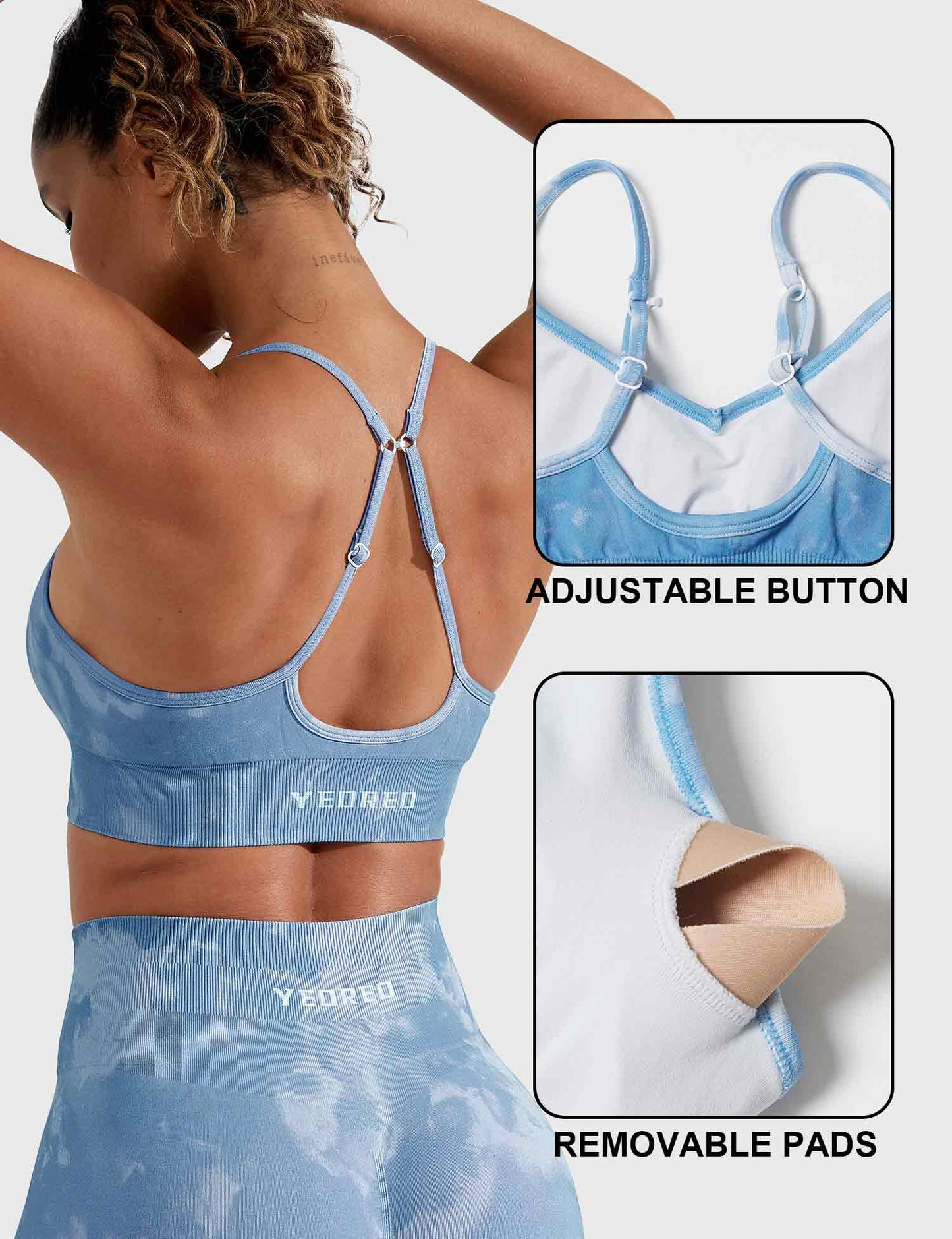 Yeoreo Seamless Print Jada Leggings/ Shorts/ Bras