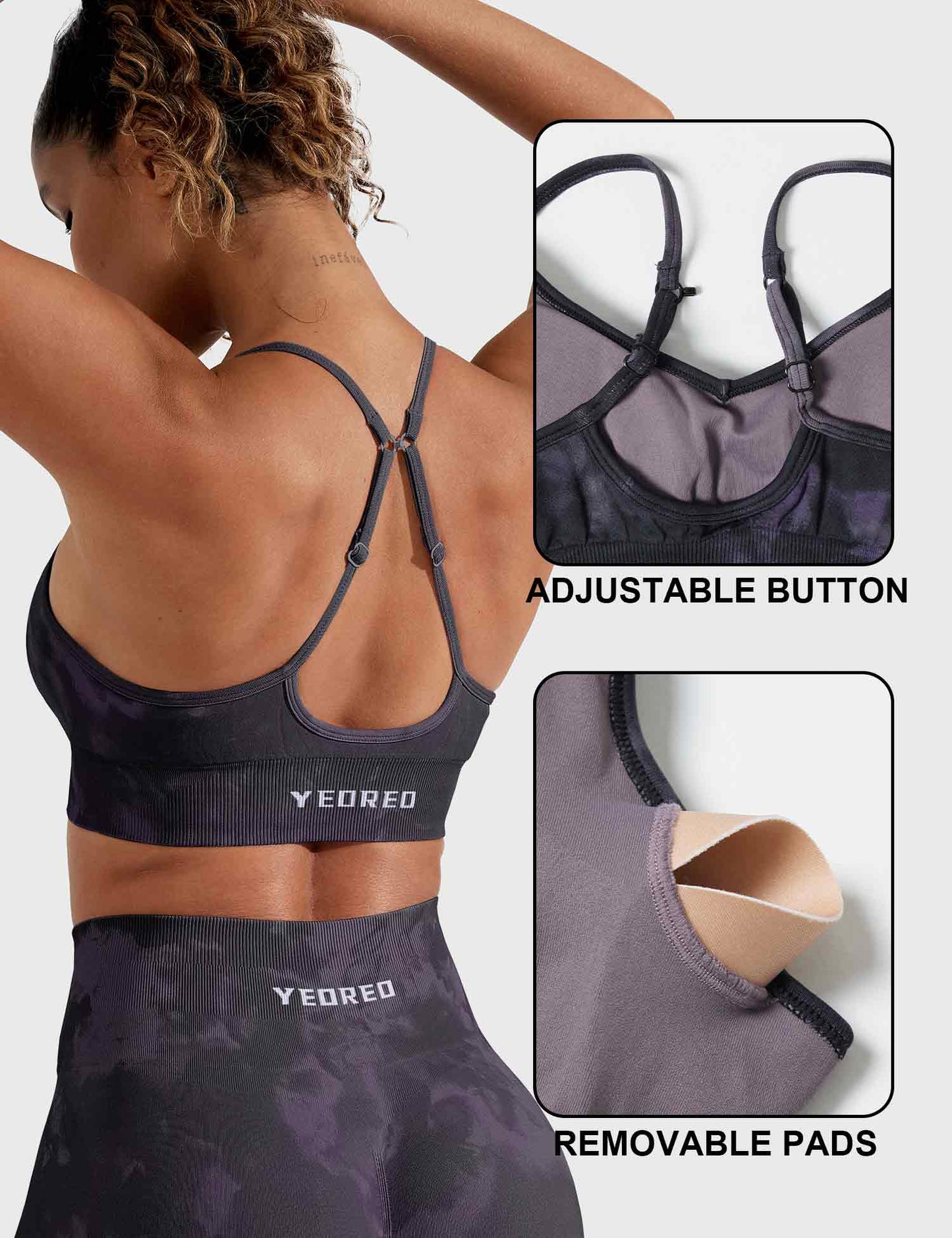 Yeoreo Seamless Print Jada Leggings/ Shorts/ Bras