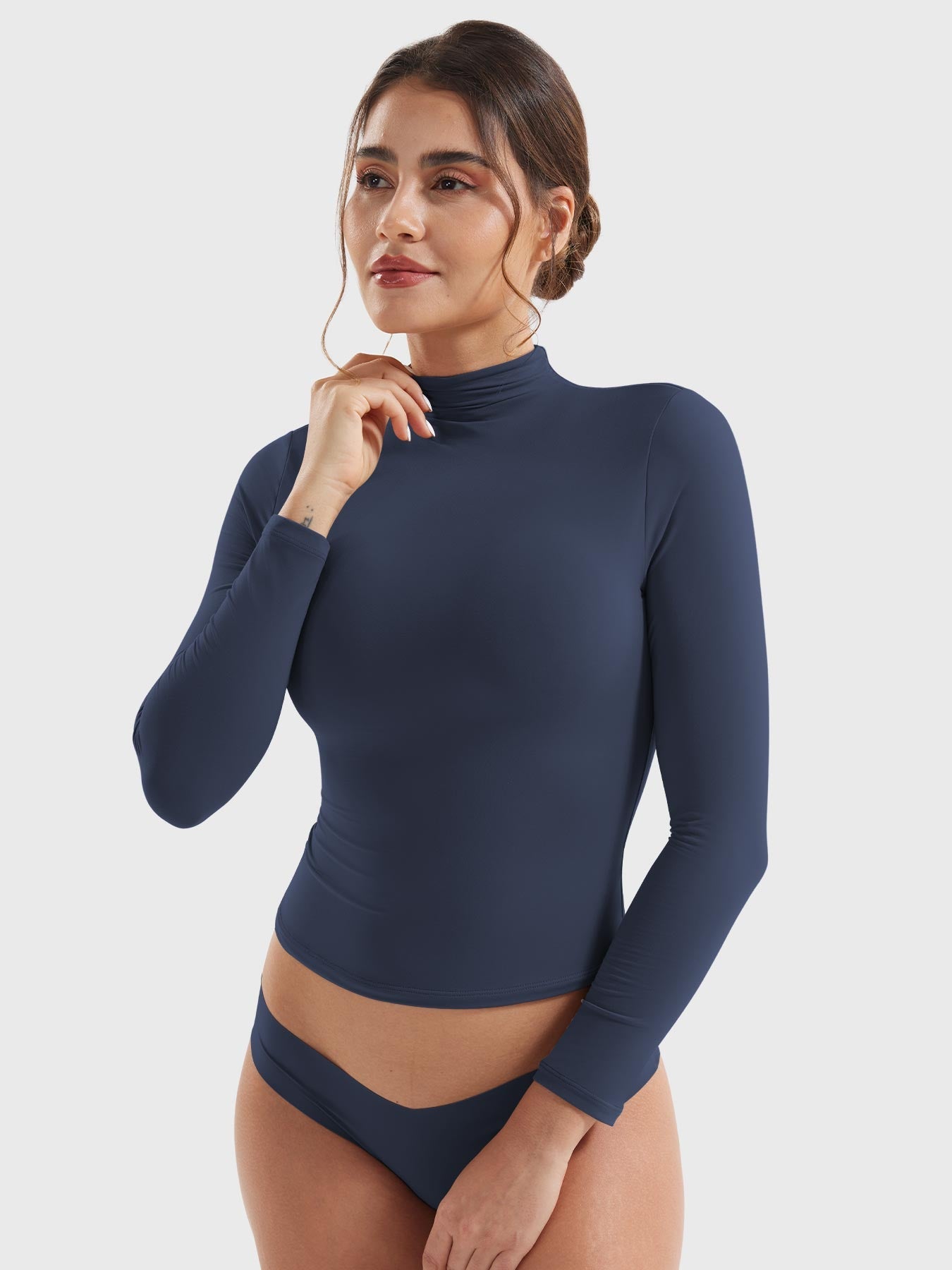 Yeoreo Sariah Turtleneck Long Sleeve Shirt