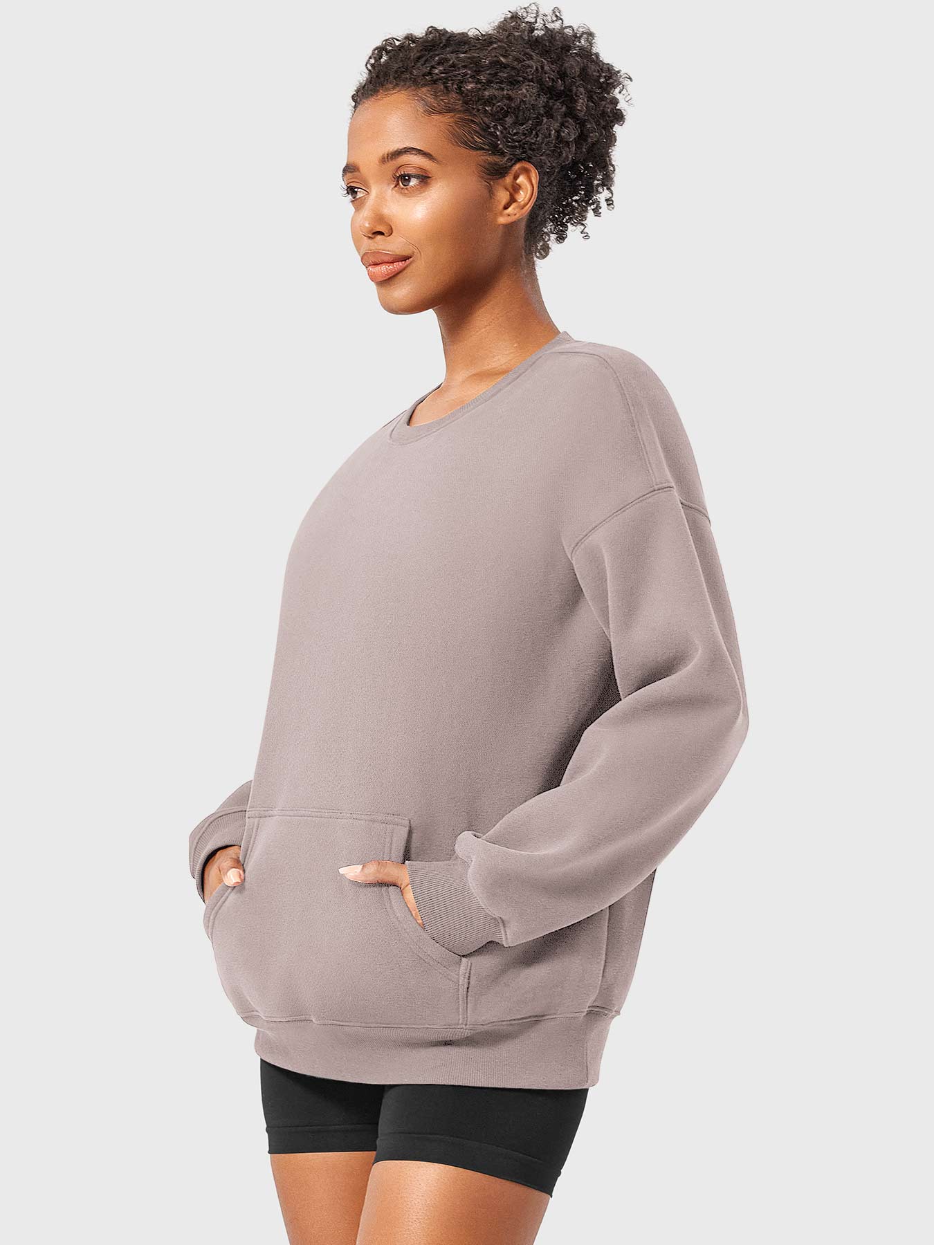 Yeoreo Jocely Oversized Fleece Sweatshirts