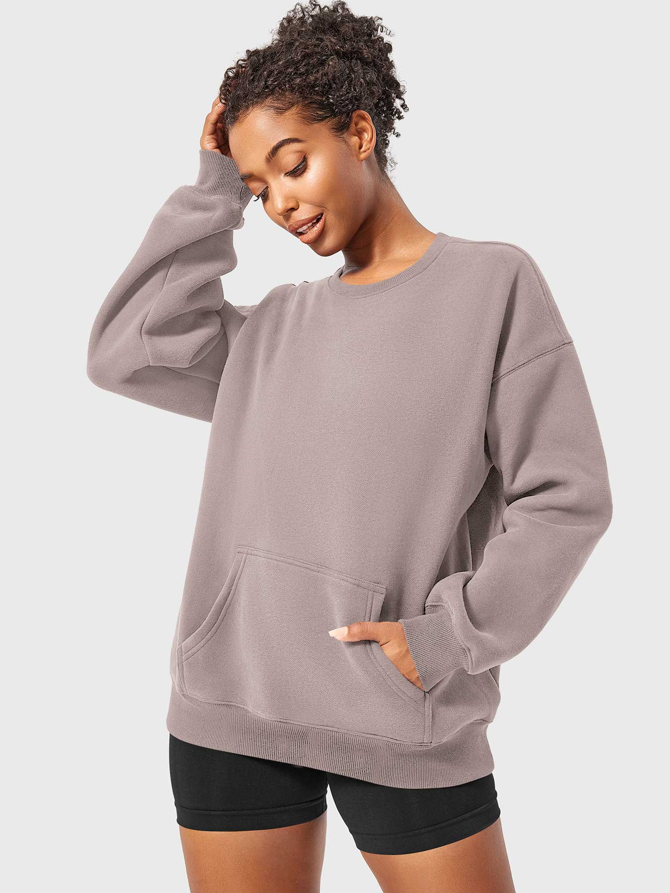 Yeoreo Jocely Oversized Fleece Sweatshirts