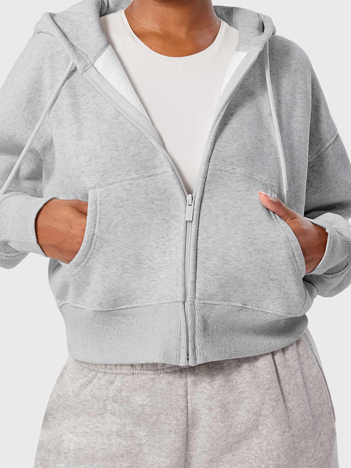Yeoreo Katrine Zip Up Fleece Hoodies