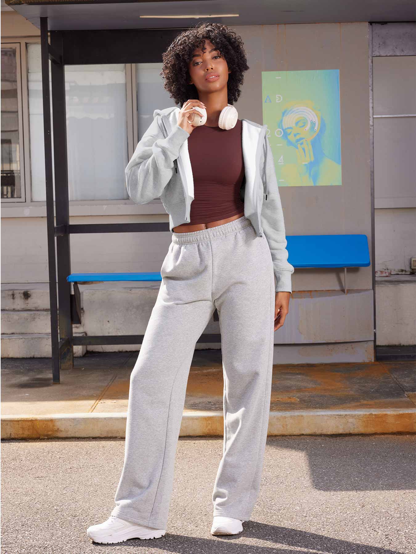 Yeoreo Katrine Zip Up Fleece Hoodies