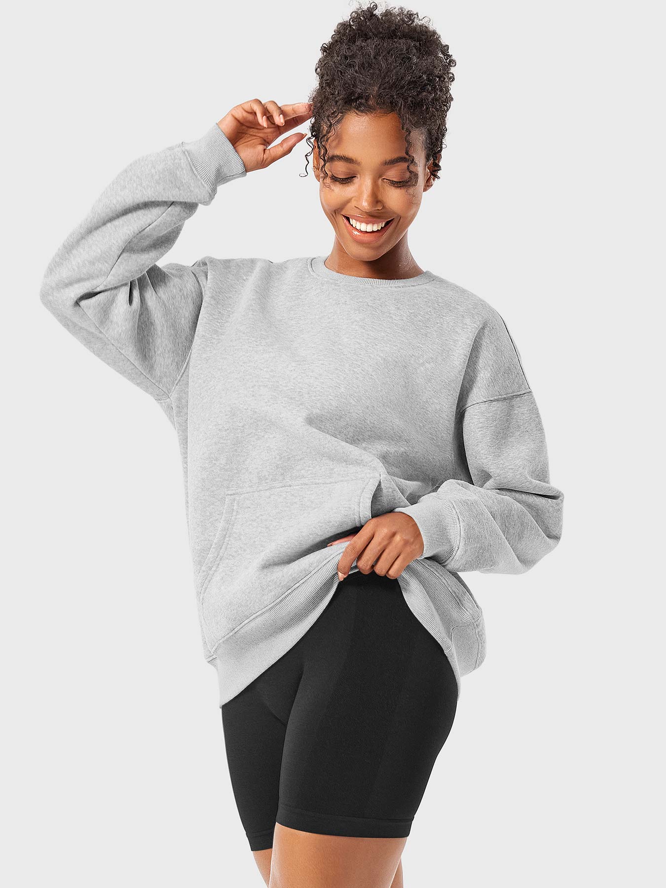 Yeoreo Jocely Oversized Fleece Sweatshirts