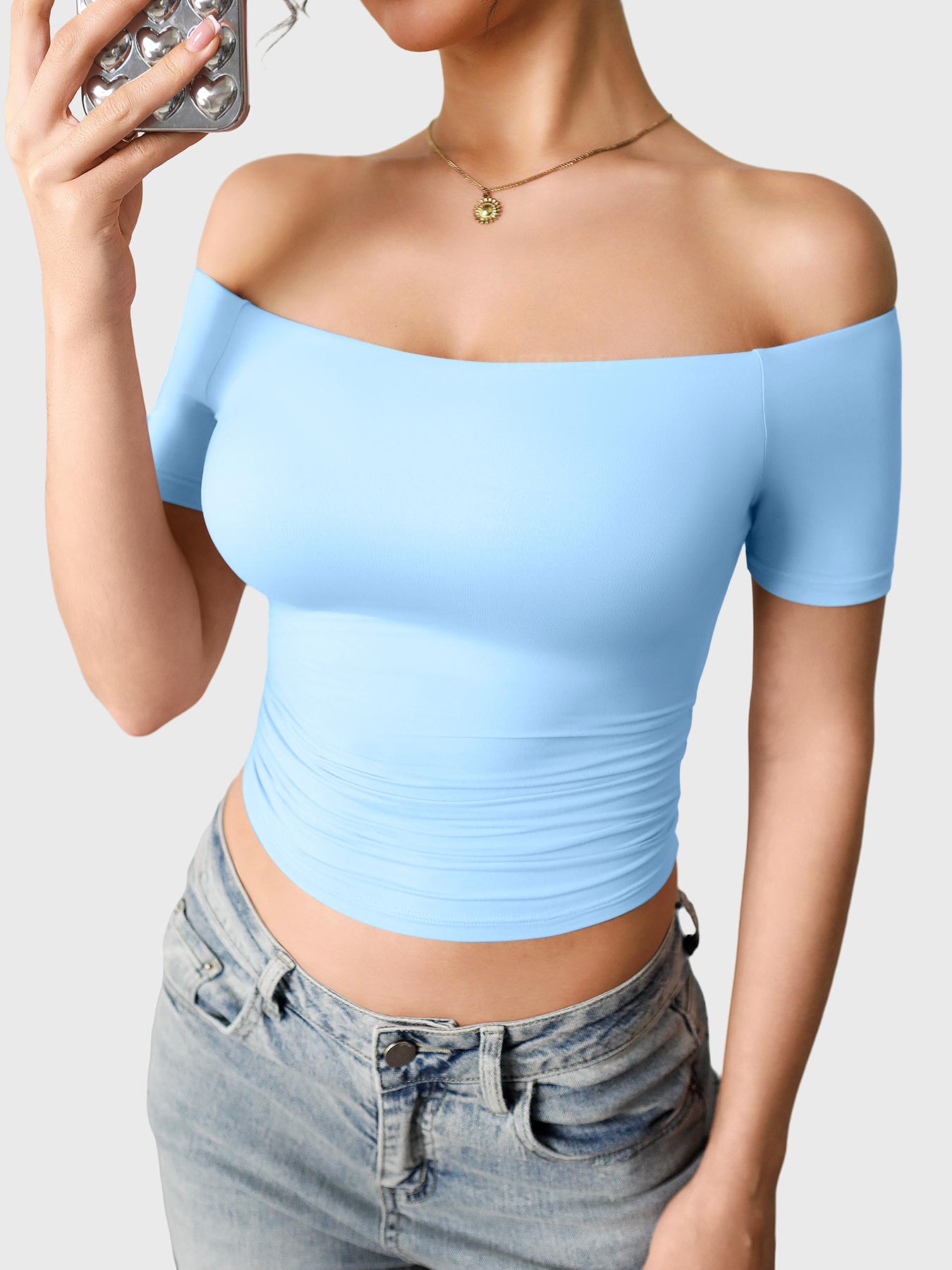 Yeoreo Luzlie Y2K One-Shoulder Top