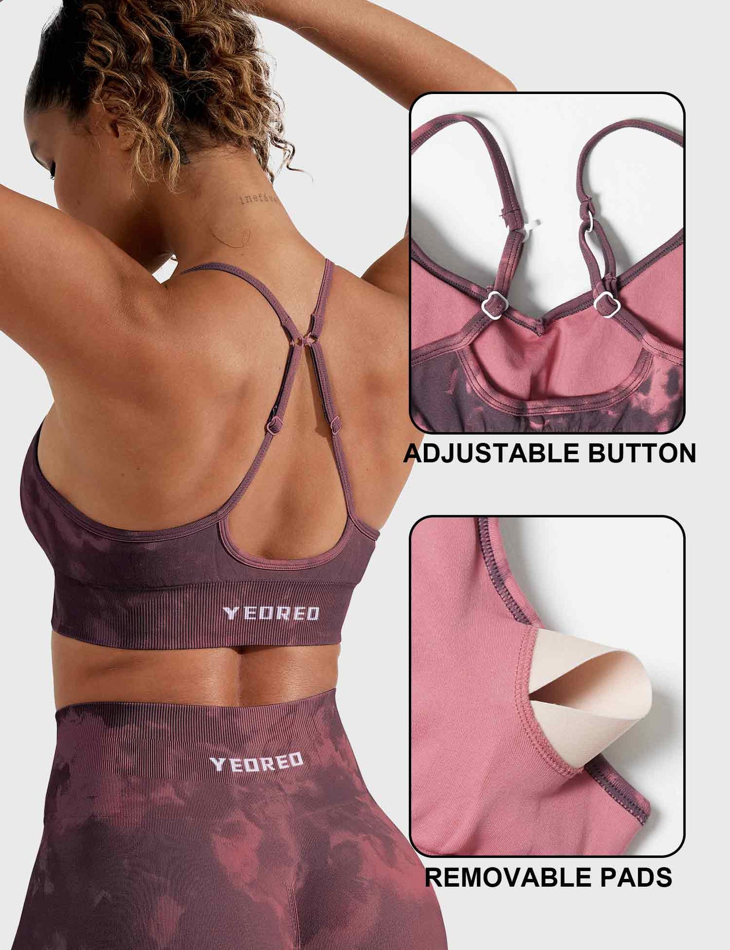 Yeoreo Seamless Print Jada Leggings/ Shorts/ Bras
