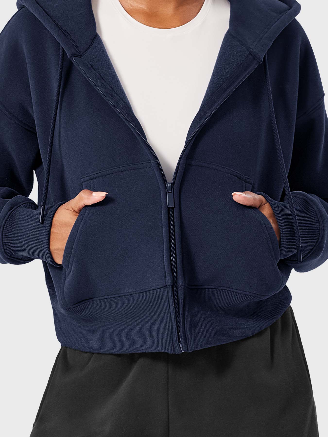 Yeoreo Katrine Zip Up Fleece Hoodies