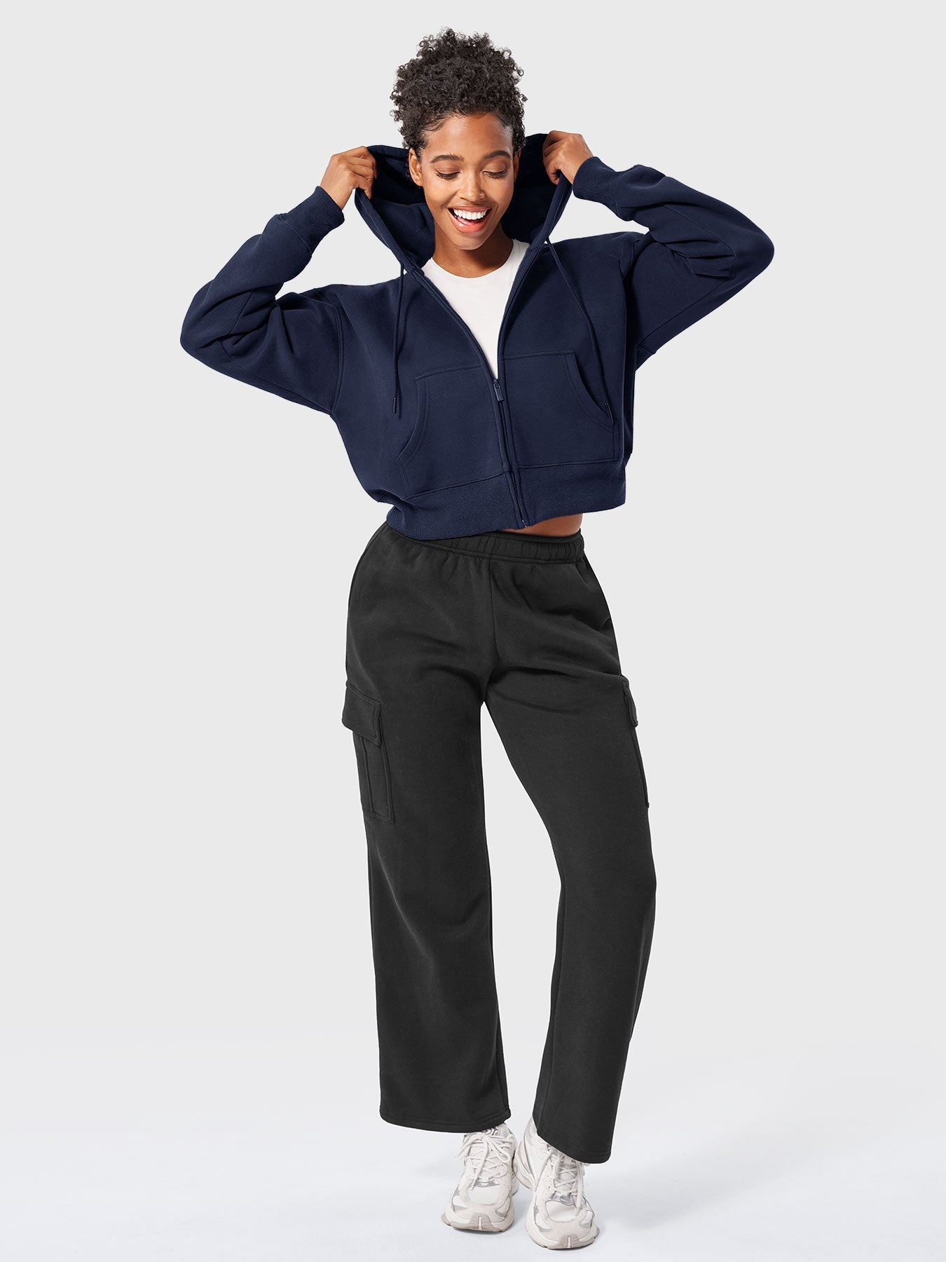 Yeoreo Katrine Zip Up Fleece Hoodies
