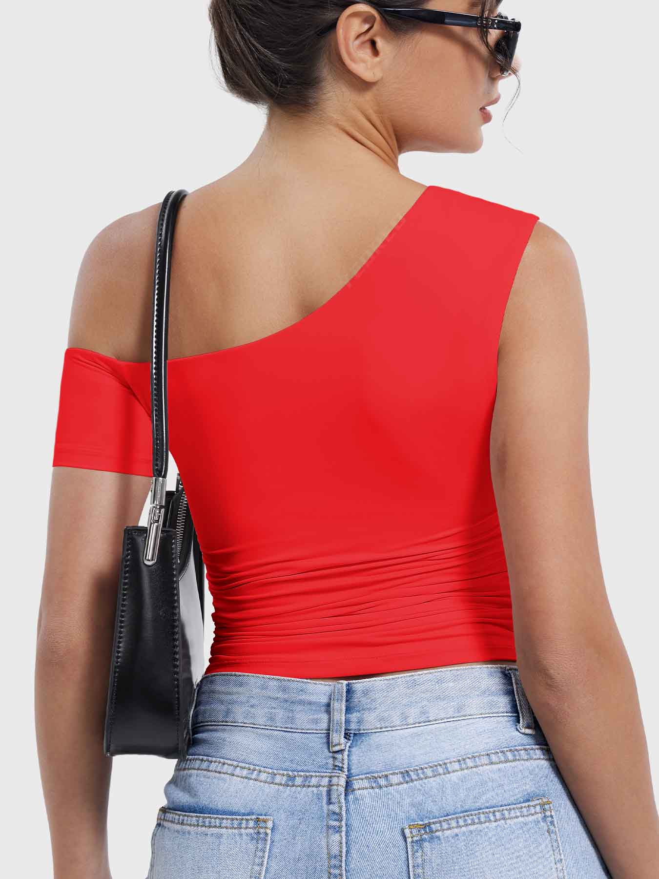 Yeoreo Abigil One-Shoulder Sleeve Top