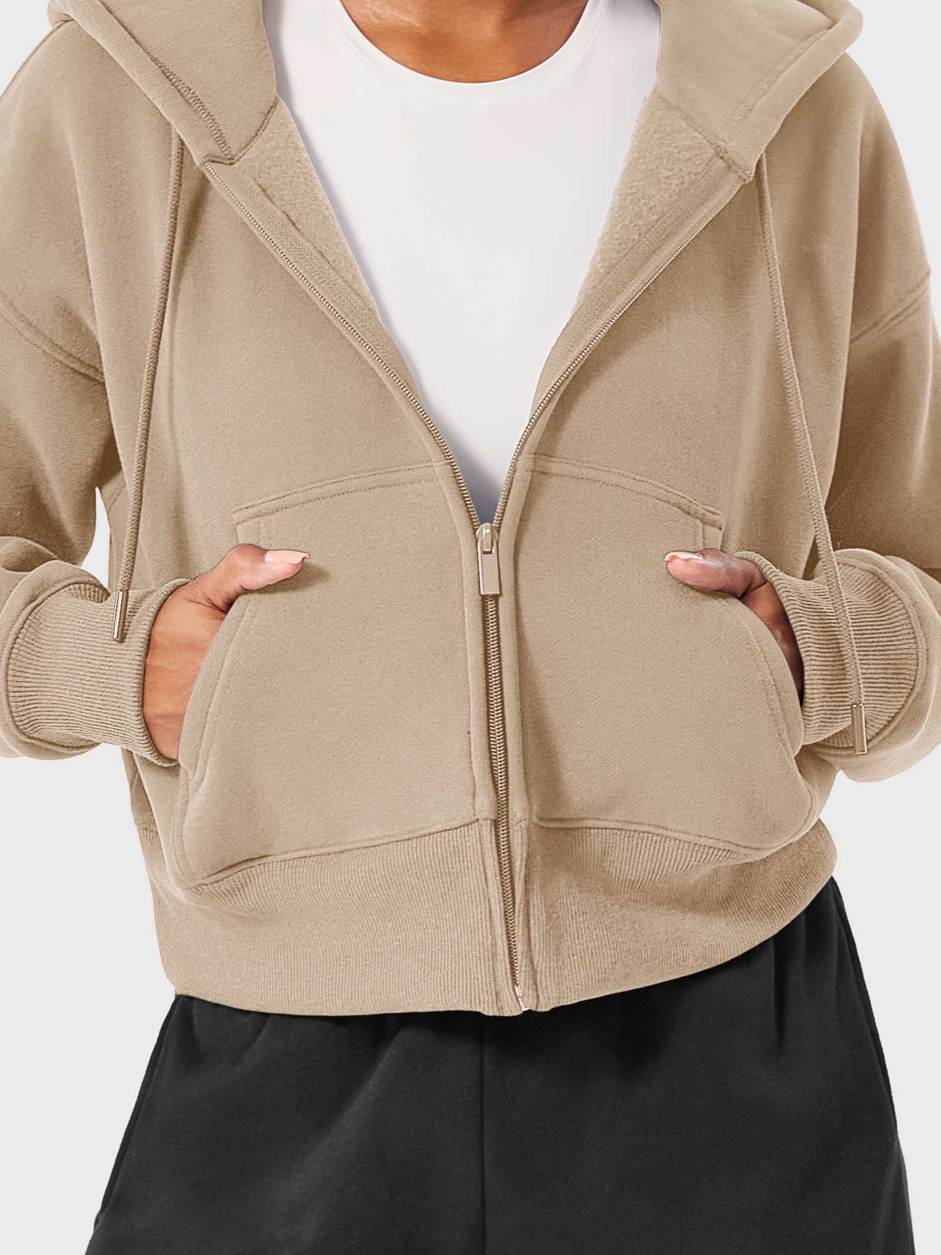 Yeoreo Katrine Zip Up Fleece Hoodies