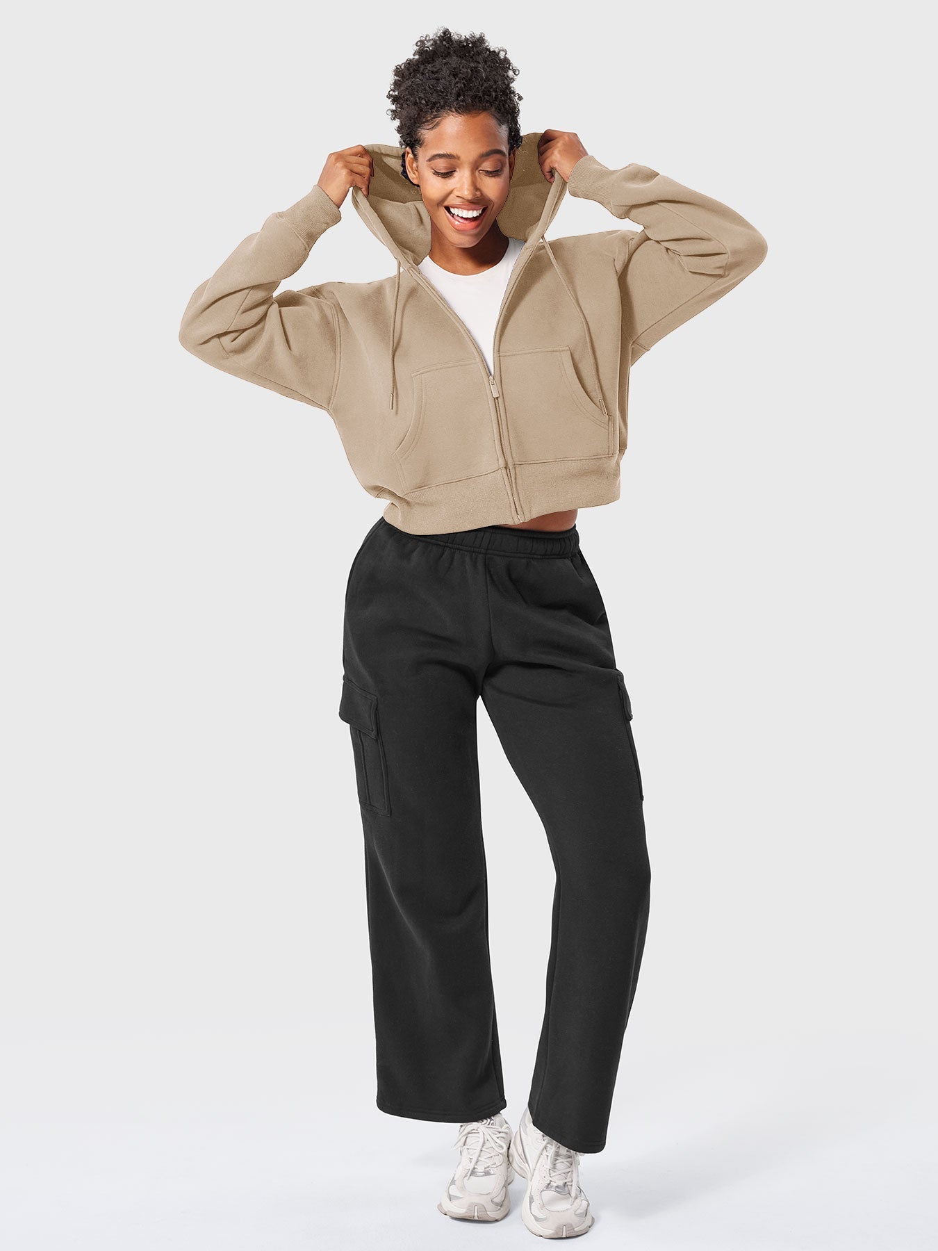 Yeoreo Katrine Zip Up Fleece Hoodies