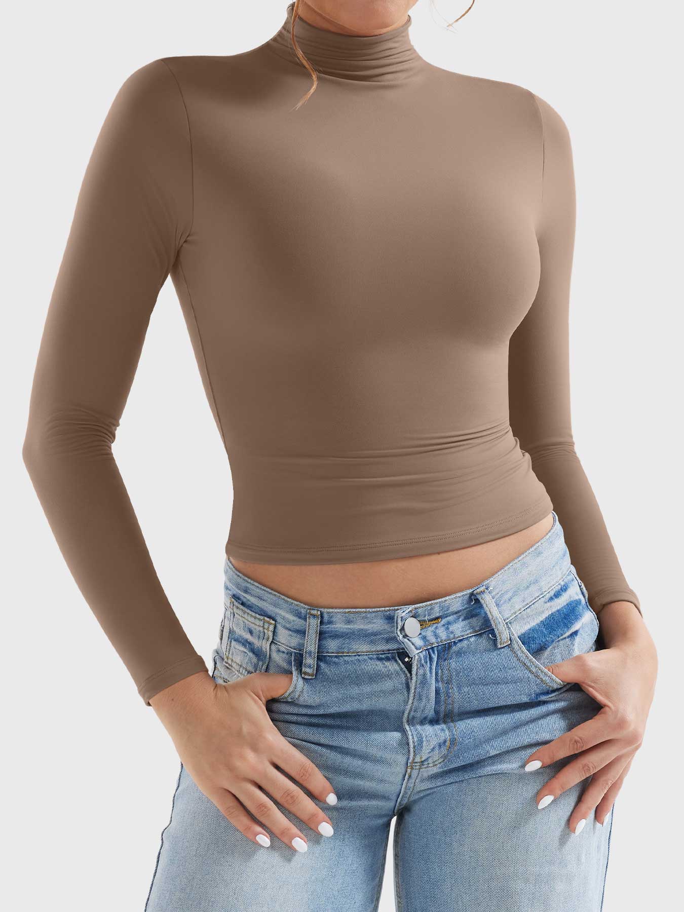 Yeoreo Sariah Turtleneck Long Sleeve Shirt